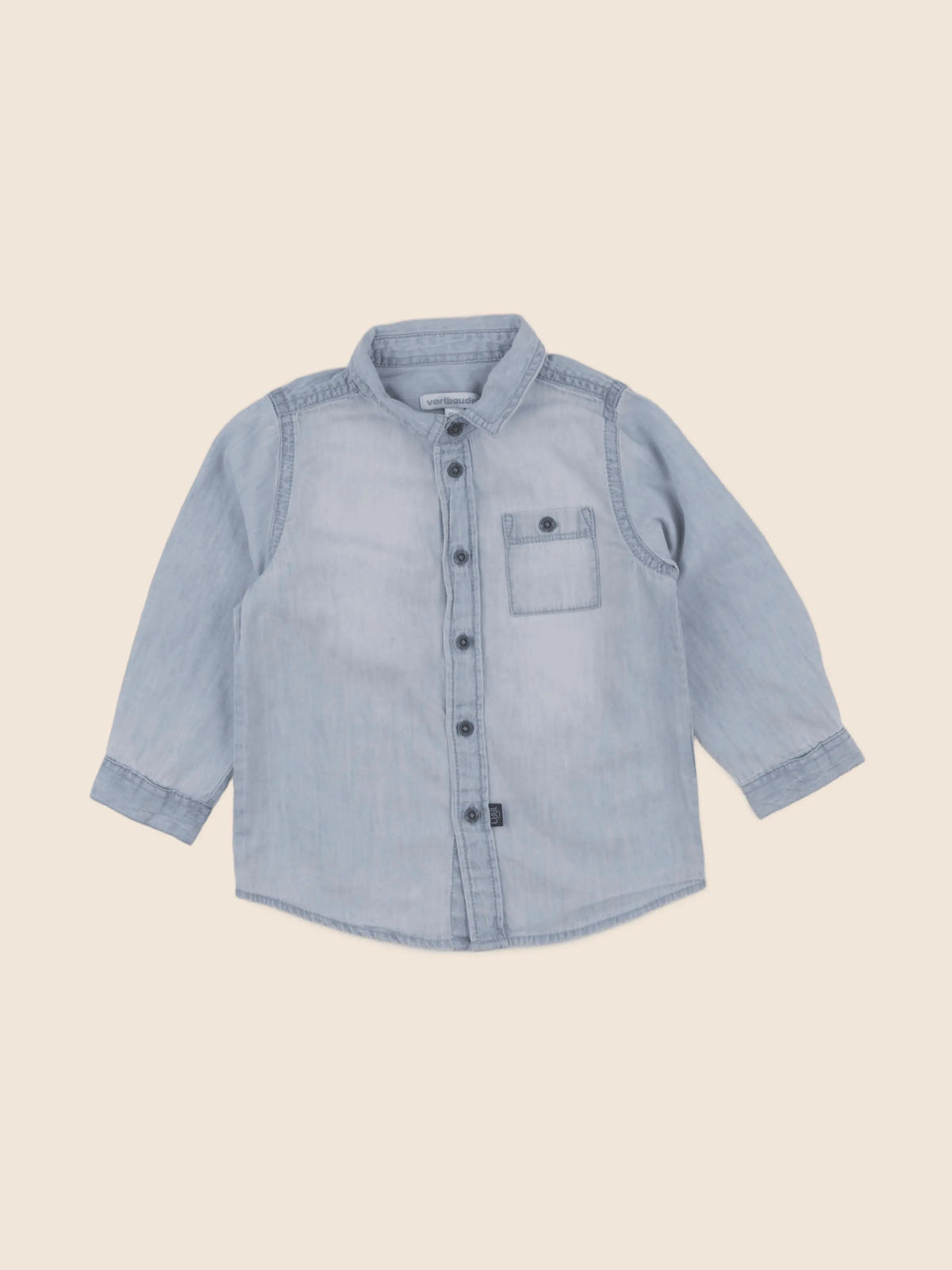 Vertbaudet - chemise bleu - 24 mois
