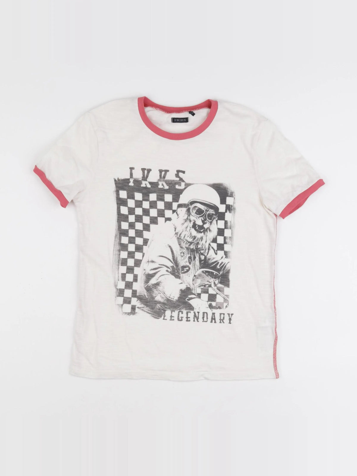 IKKS - tee-shirt beige - 10 ans