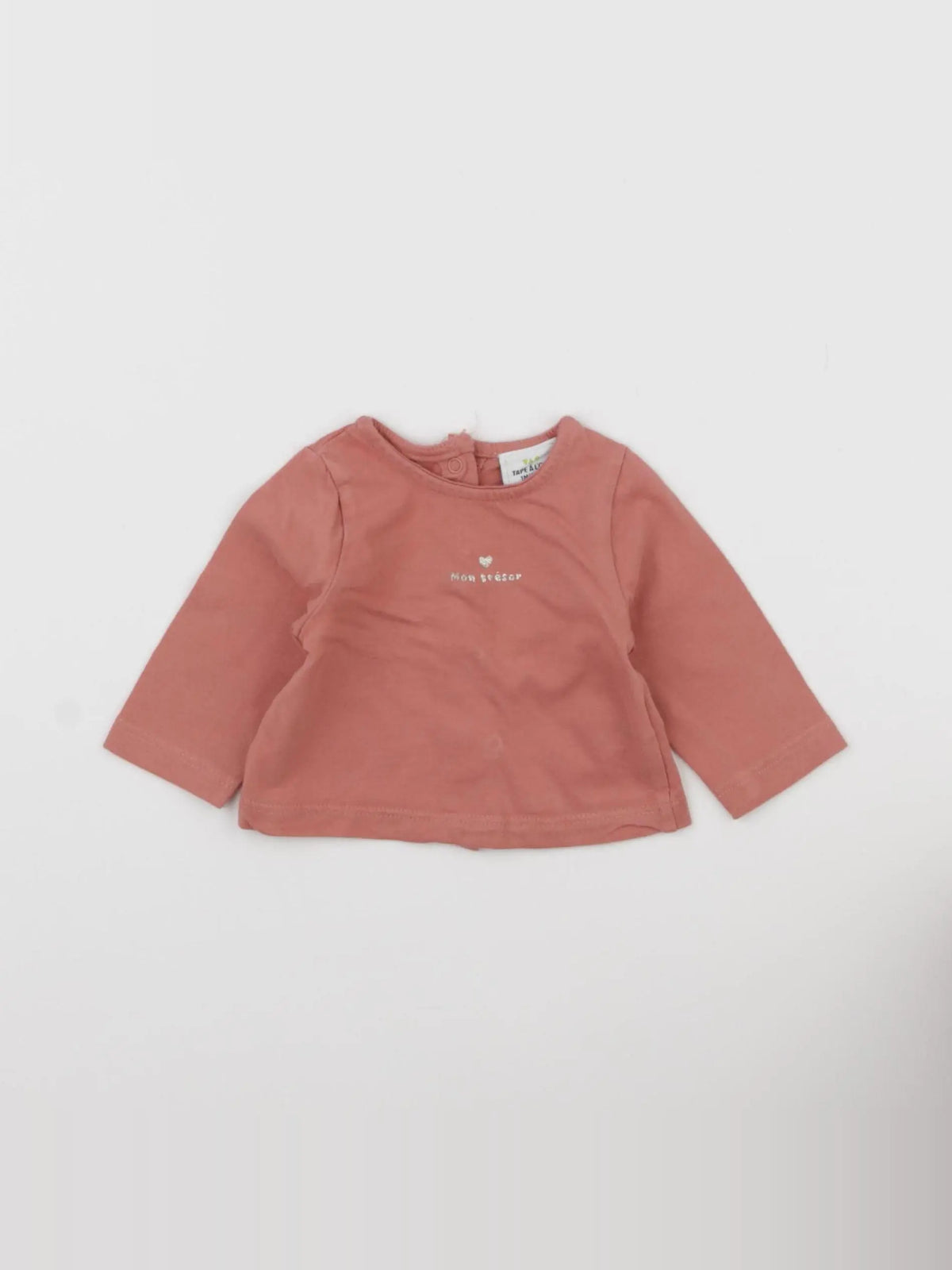 Tape à l'oeil - tee-shirt rose - 1 mois