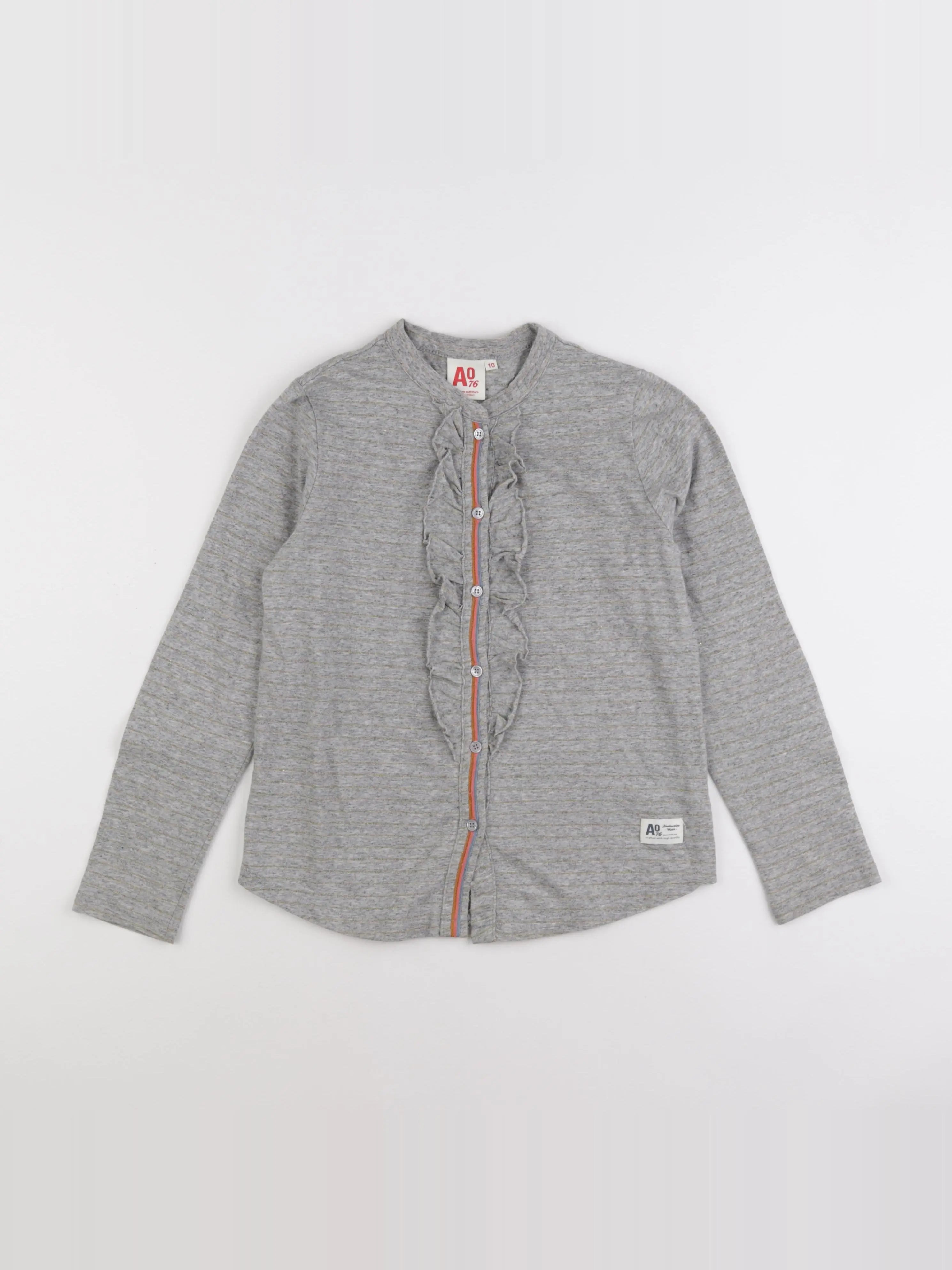 American Outfitters - tee-shirt gris - 10 ans