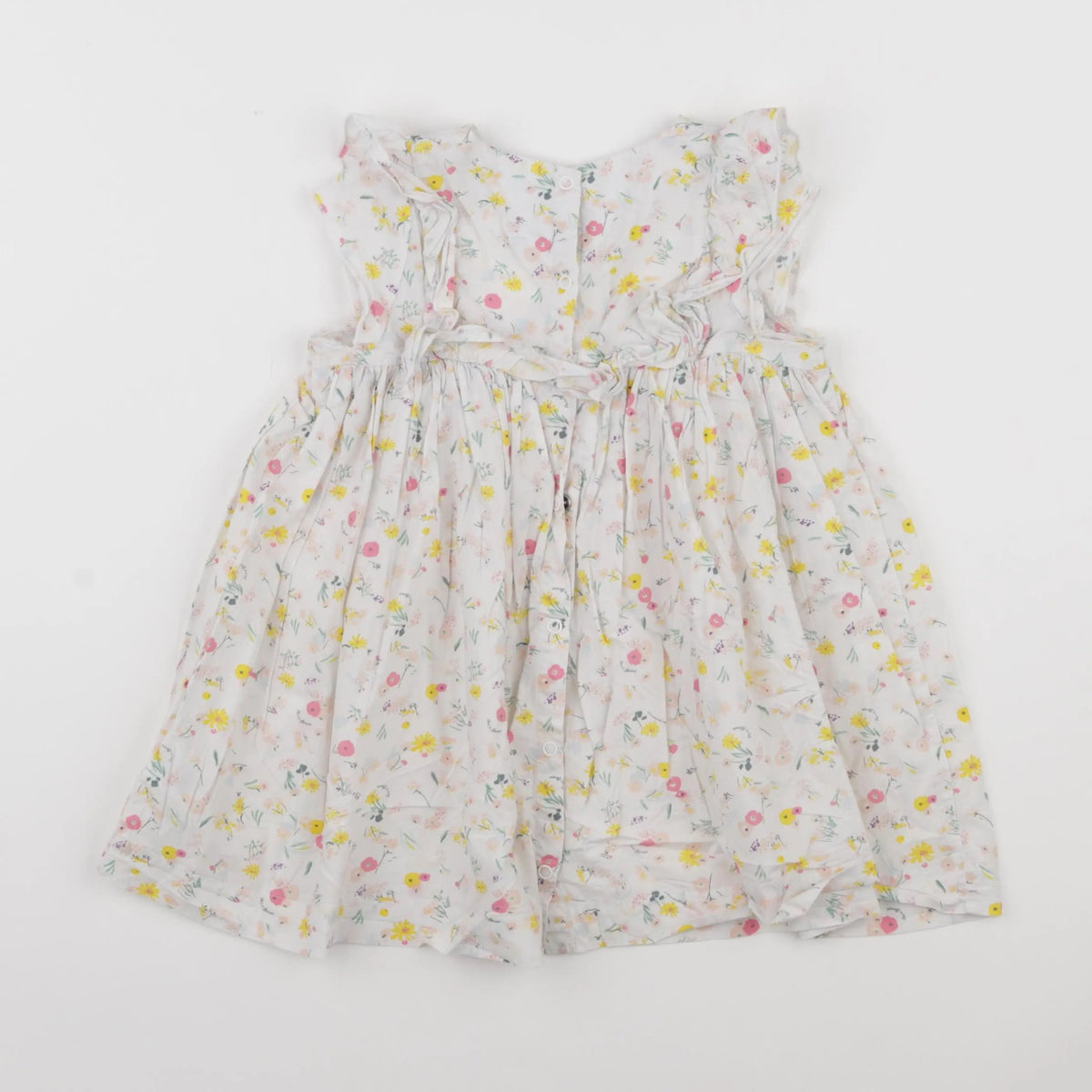 Petit Bateau - robe blanc - 36 mois