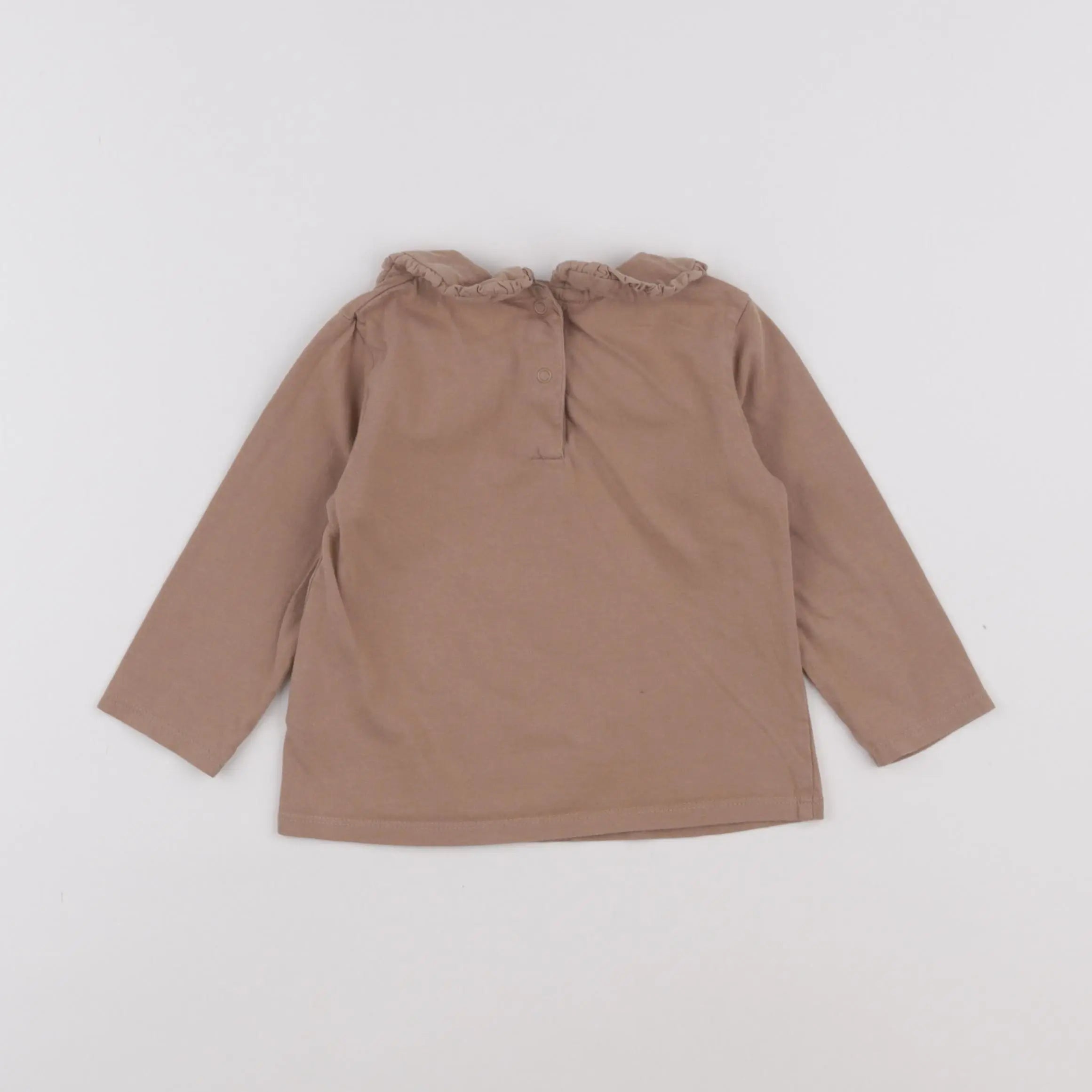 Vertbaudet - tee-shirt marron - 18 mois