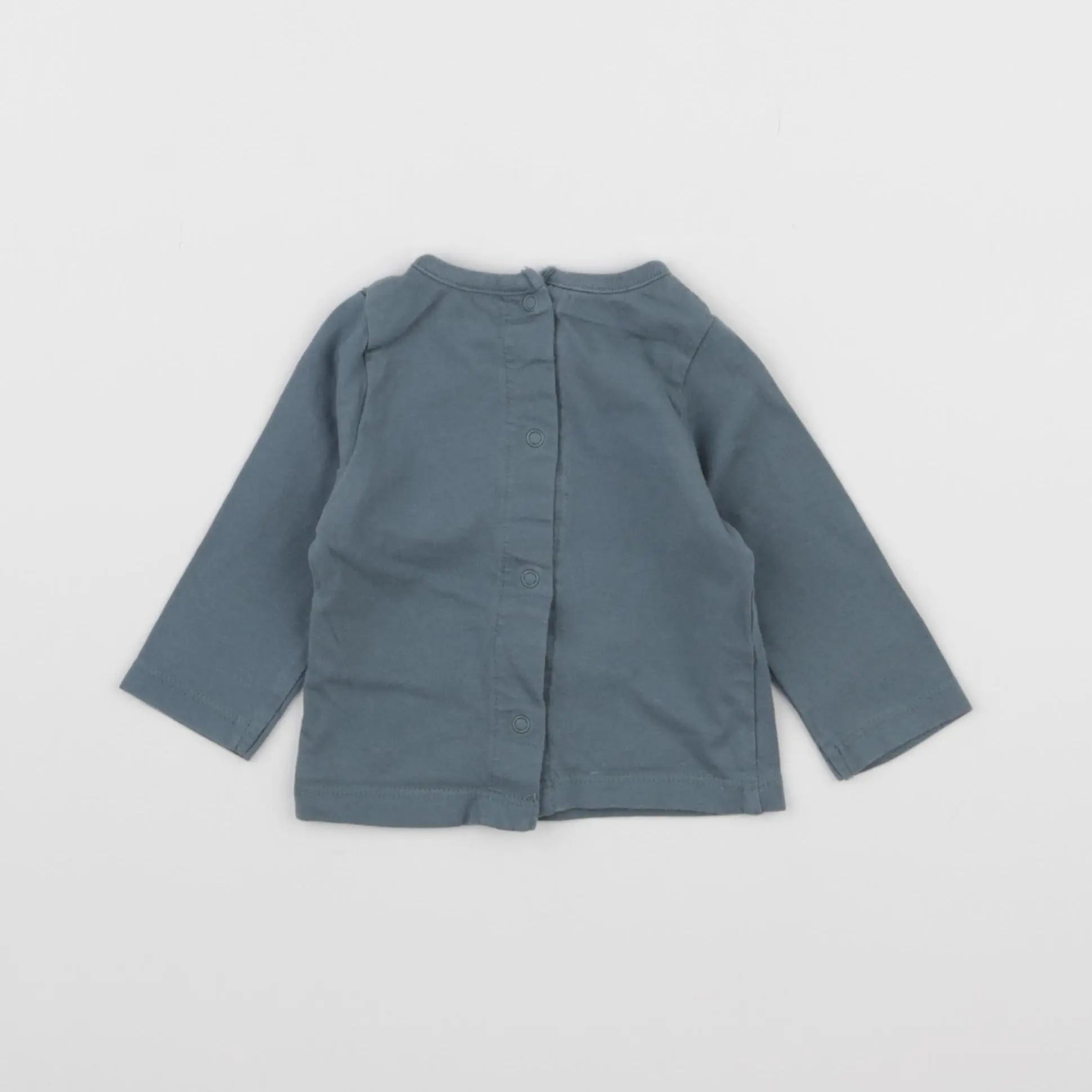 Vertbaudet - tee-shirt bleu - 3 mois