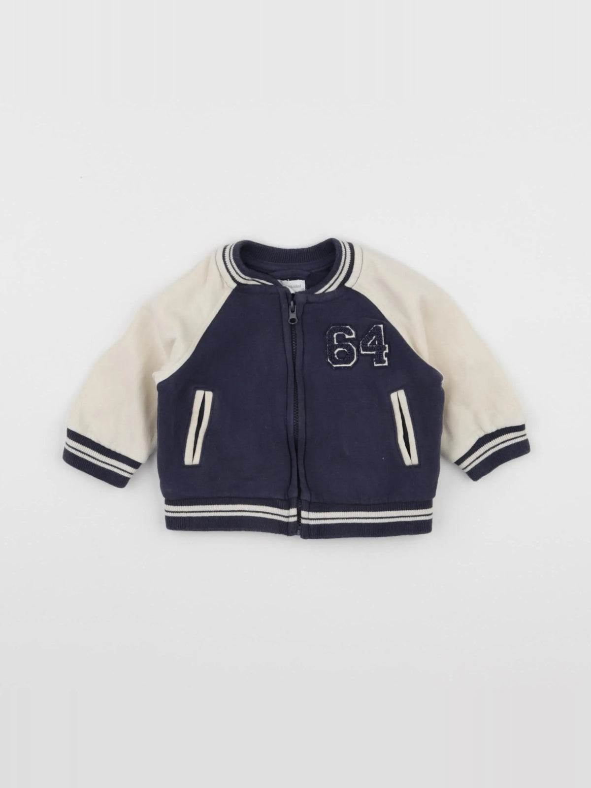 Vertbaudet - sweat bleu - 6 mois