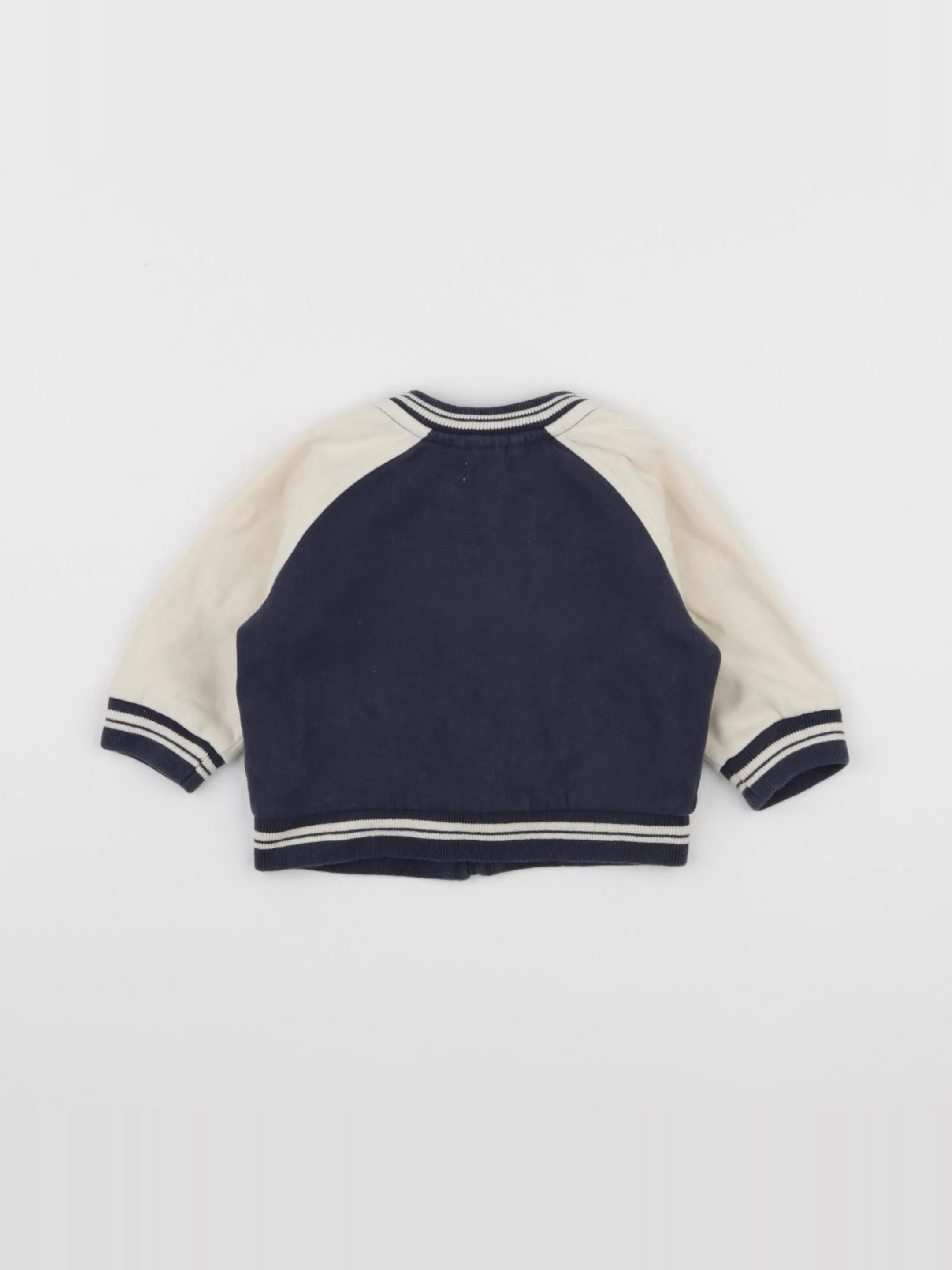 Vertbaudet - sweat bleu - 6 mois