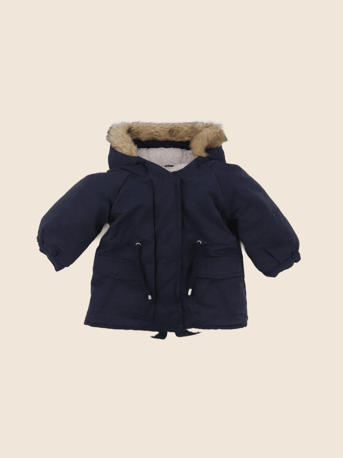 Vertbaudet - manteau bleu - 9 mois