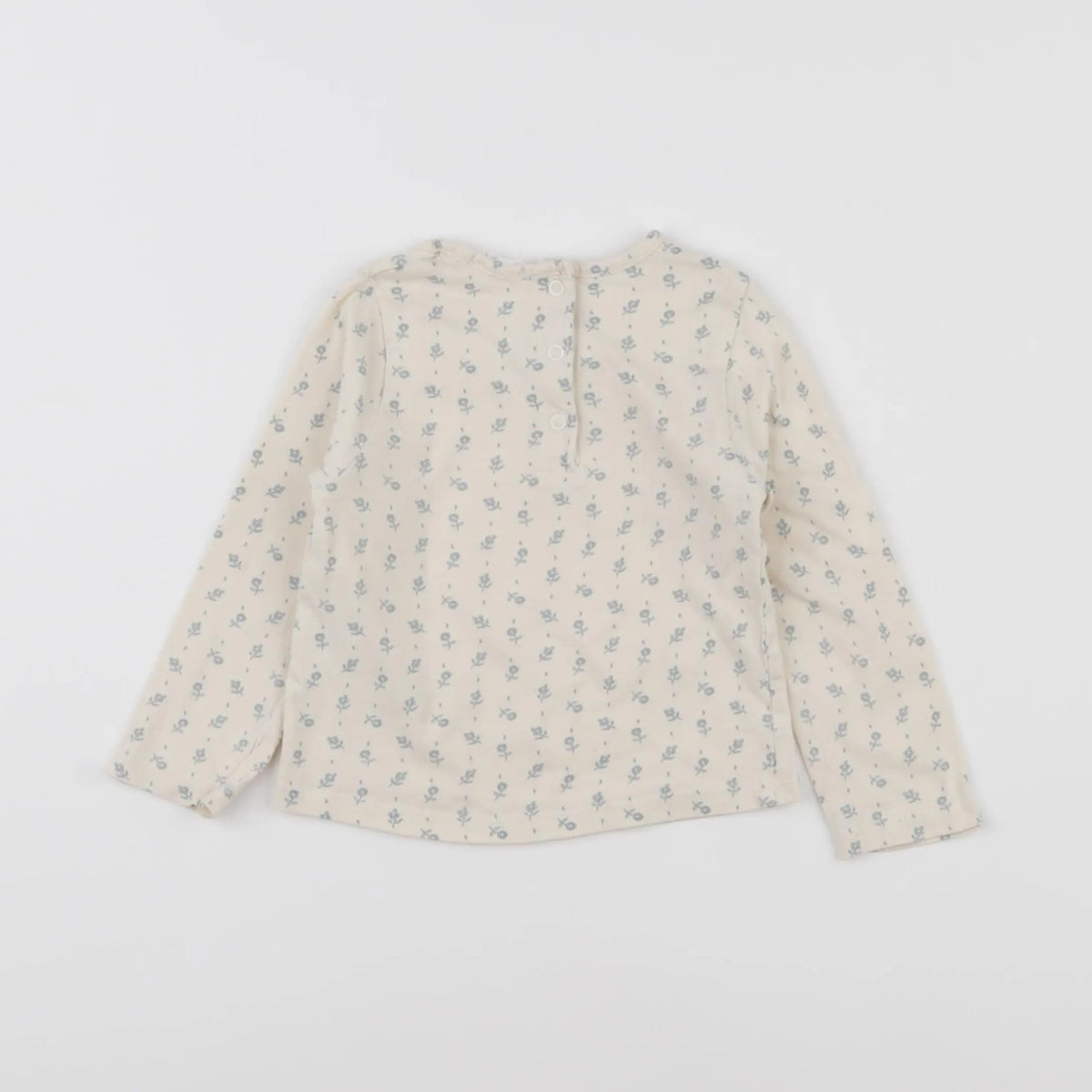 Vertbaudet - tee-shirt beige, bleu - 18 mois