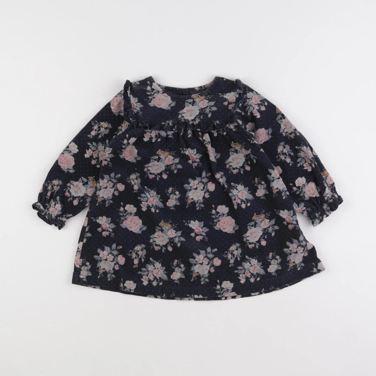 Vertbaudet - robe bleu - 18 mois