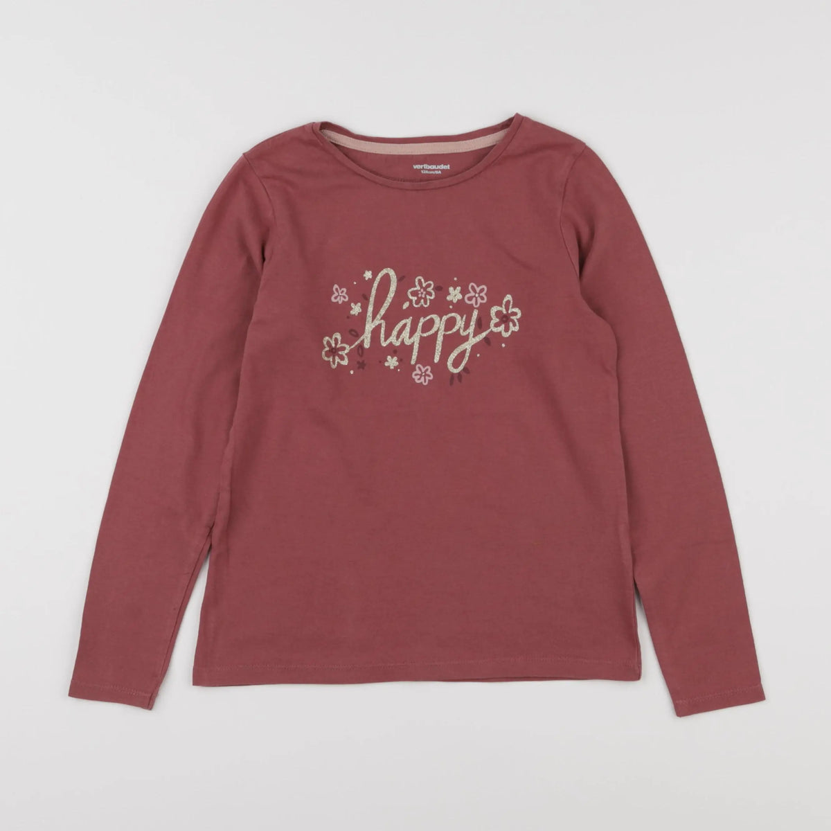 Vertbaudet - tee-shirt rose - 8 ans