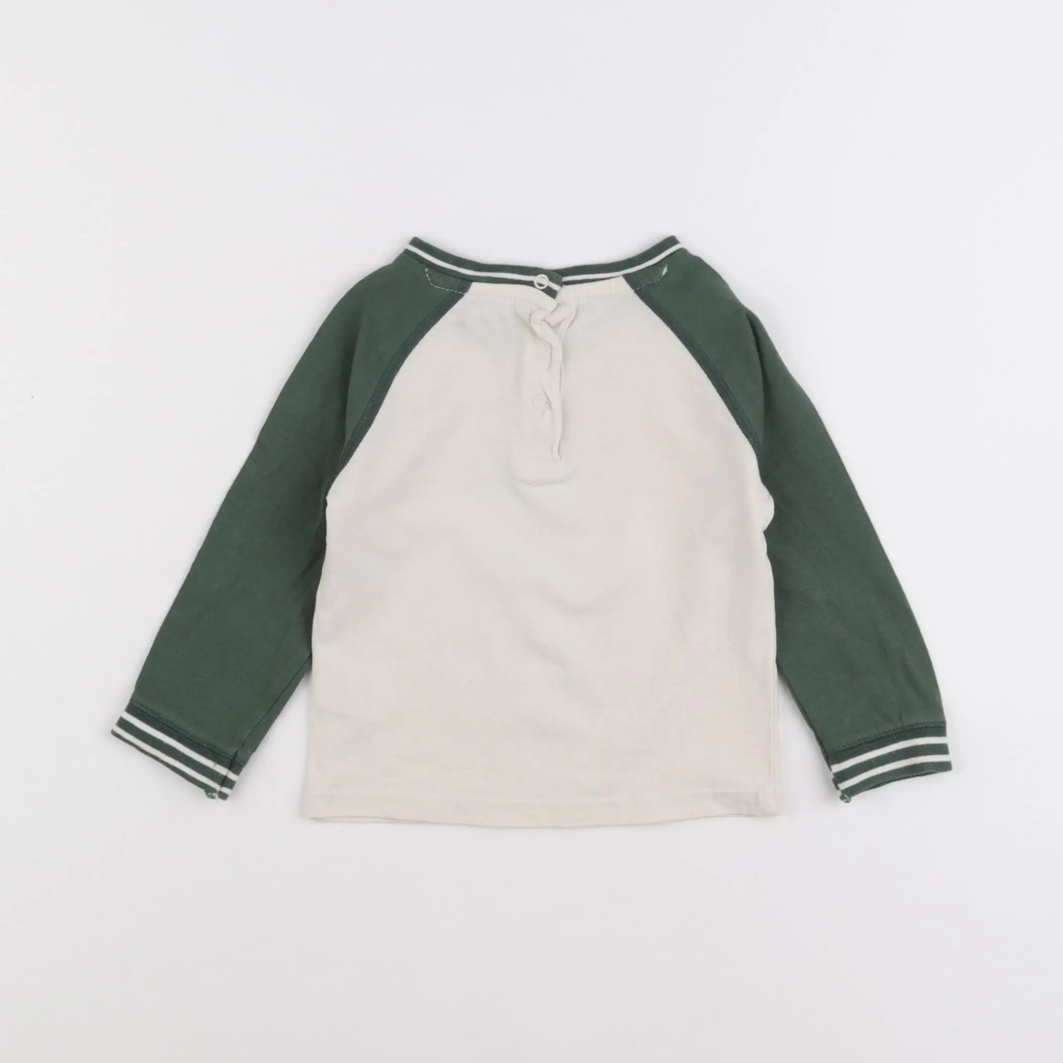 Vertbaudet - tee-shirt vert - 12 mois