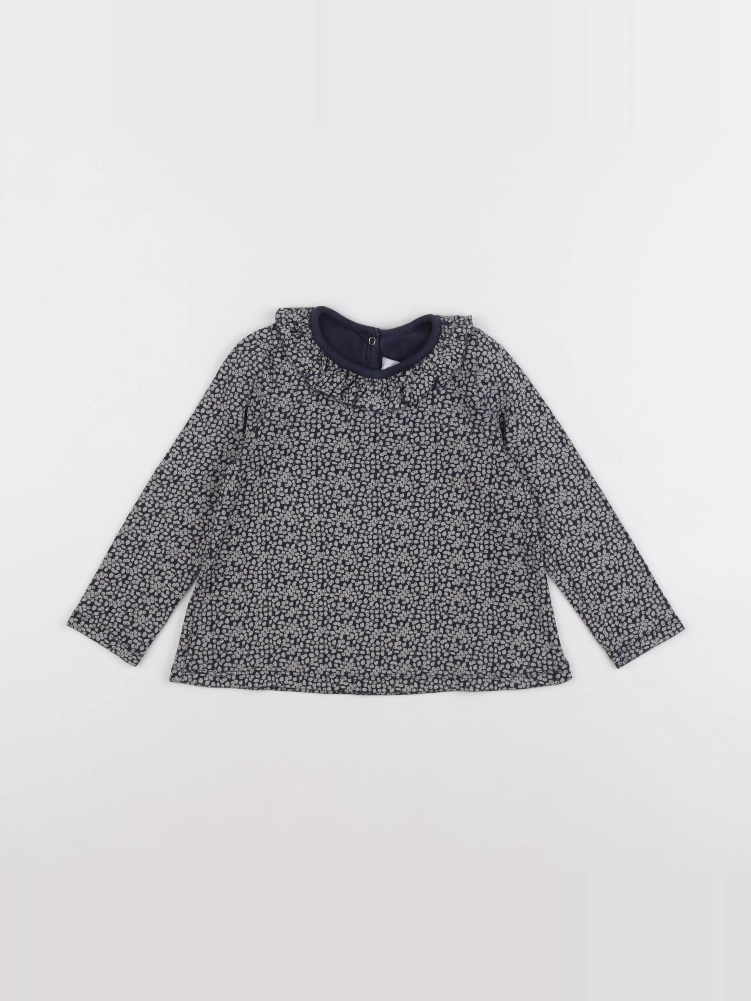 Petit Bateau - tee-shirt bleu - 36 mois