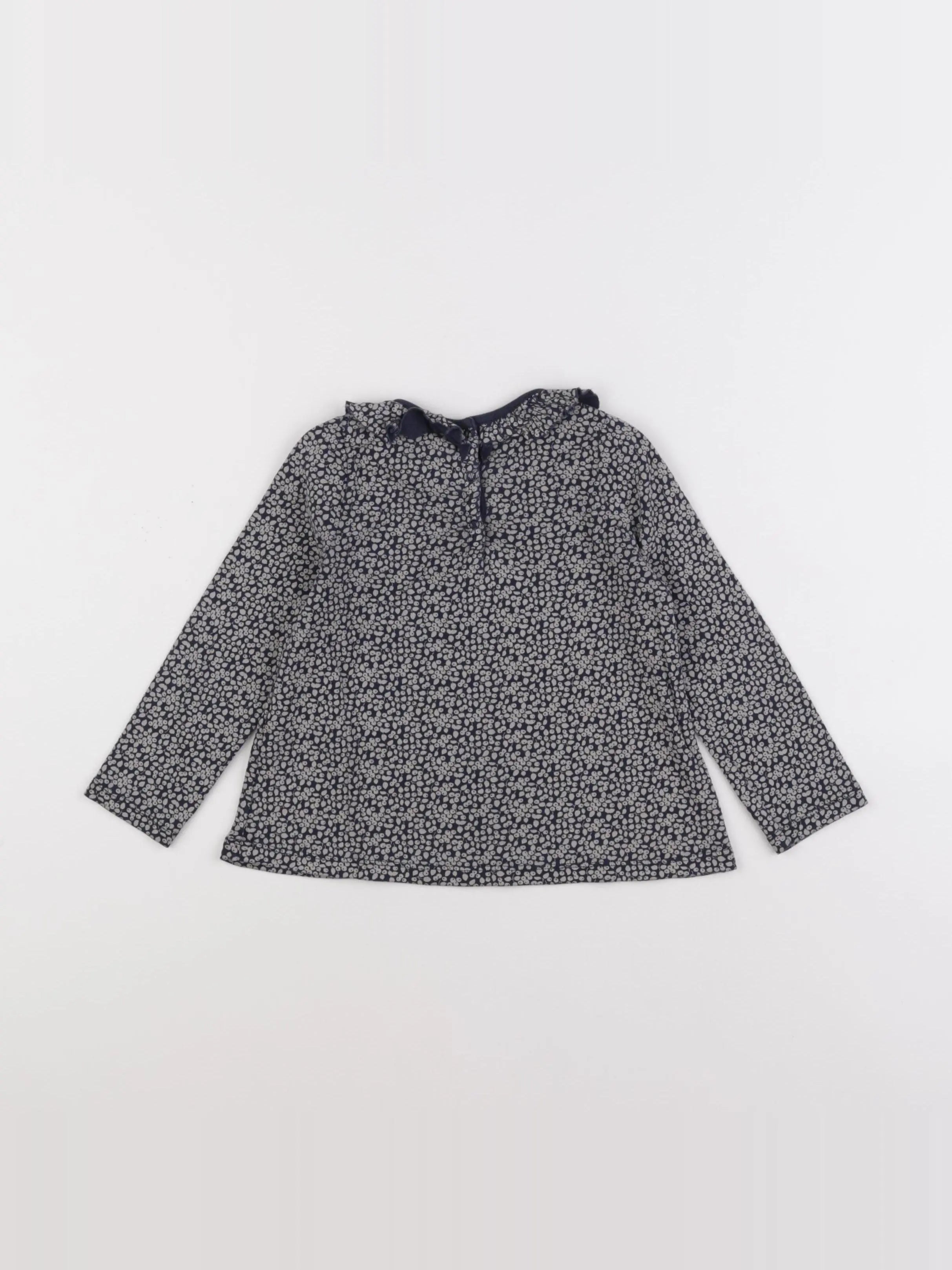 Petit Bateau - tee-shirt bleu - 36 mois