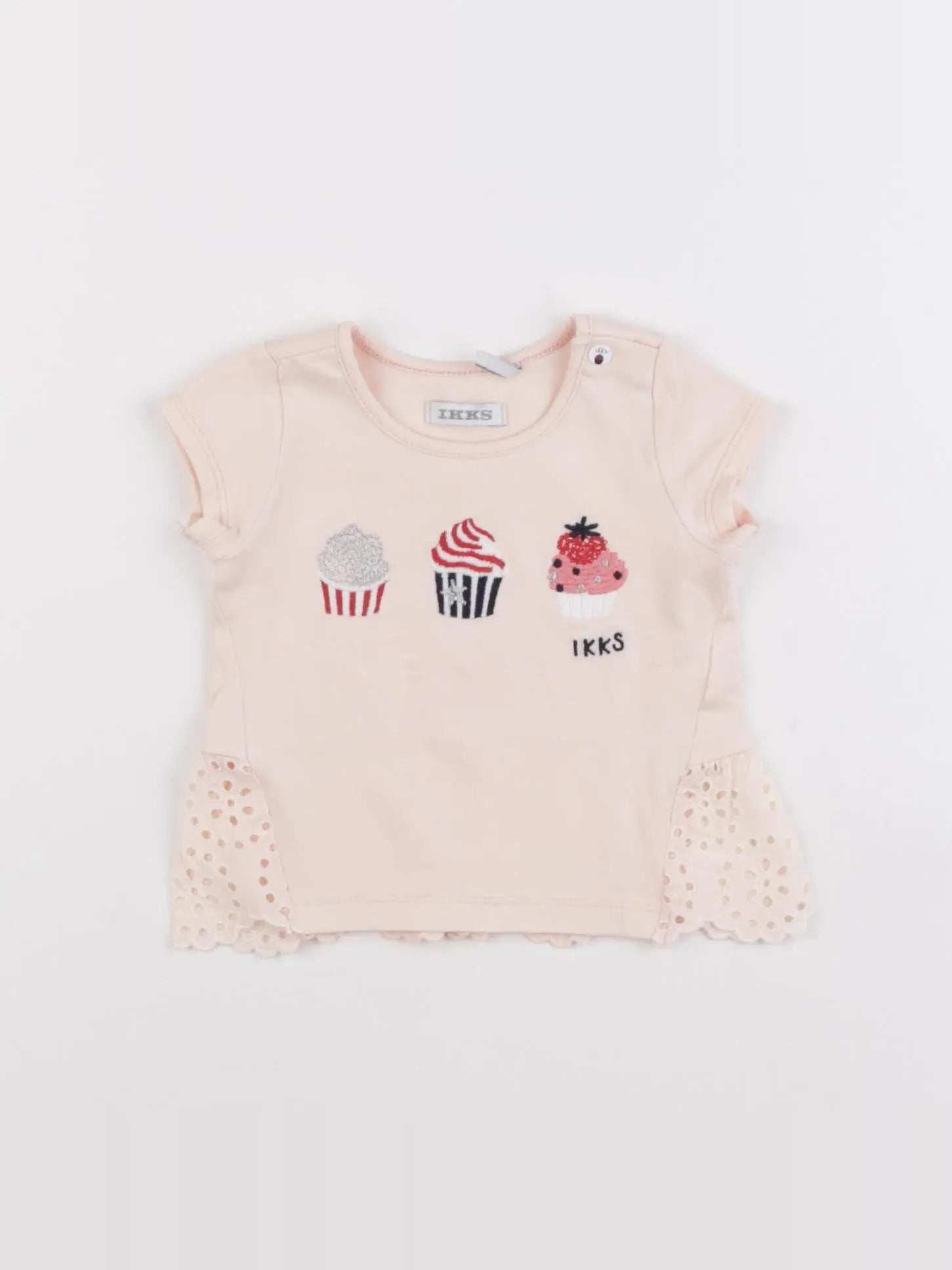 IKKS - tee-shirt rose - 3 mois