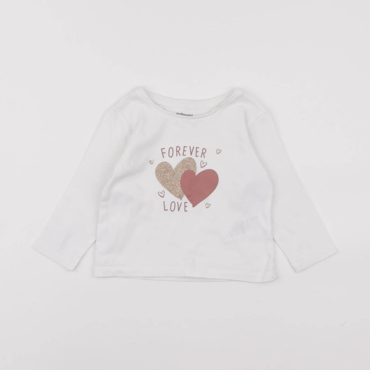 Vertbaudet - tee-shirt blanc - 2 ans