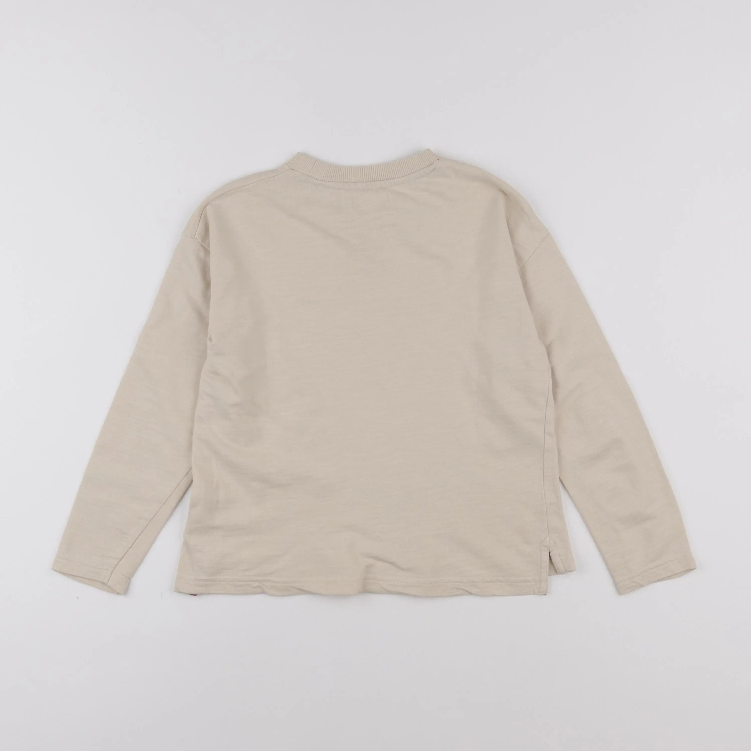 Vertbaudet - tee-shirt beige - 8 ans