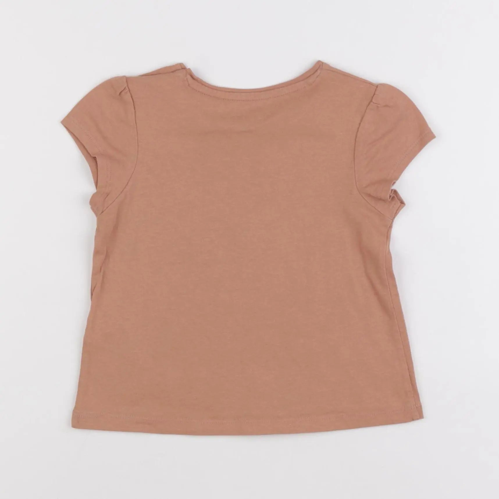 Vertbaudet - tee-shirt marron - 2 ans
