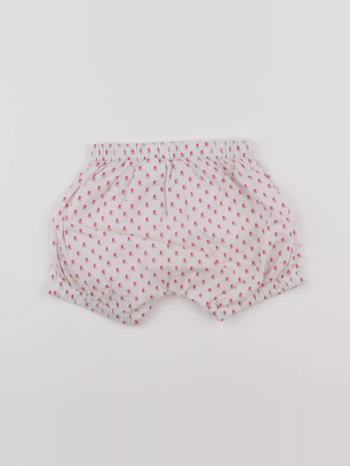 Jacadi - bloomer blanc, rose - 12 mois