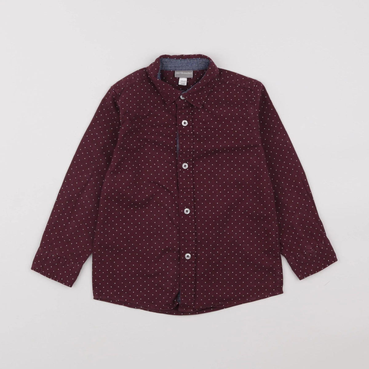 Vertbaudet - chemise rouge - 4 ans