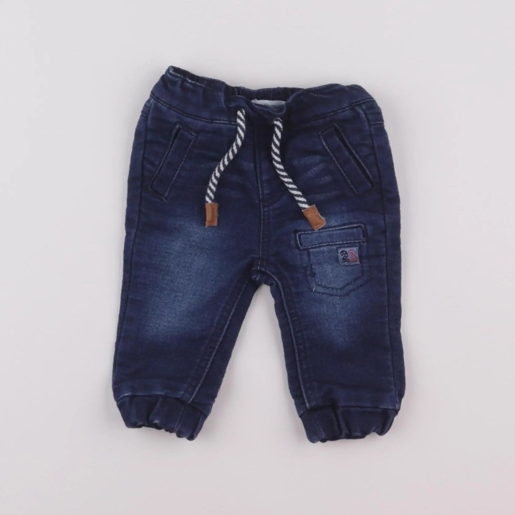 Vertbaudet - jean bleu - 3 mois