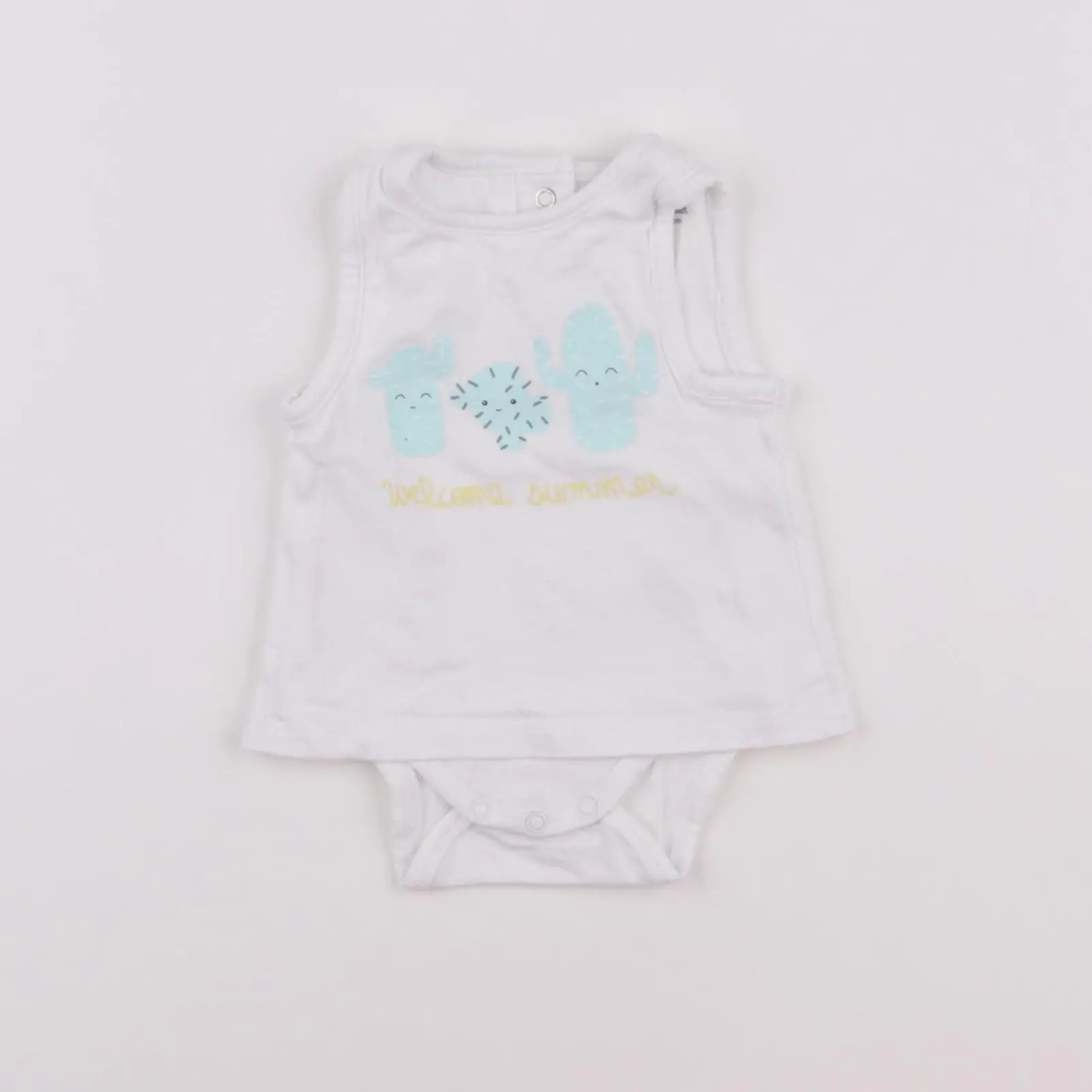 Vertbaudet - body tee-shirt blanc - 1 mois