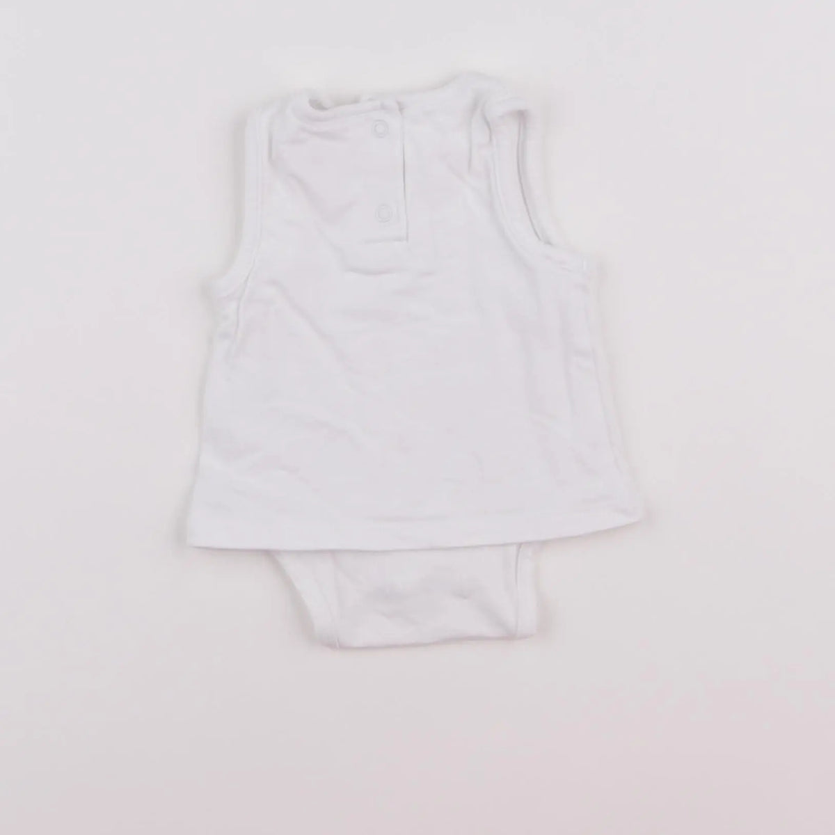 Vertbaudet - body tee-shirt blanc - 1 mois