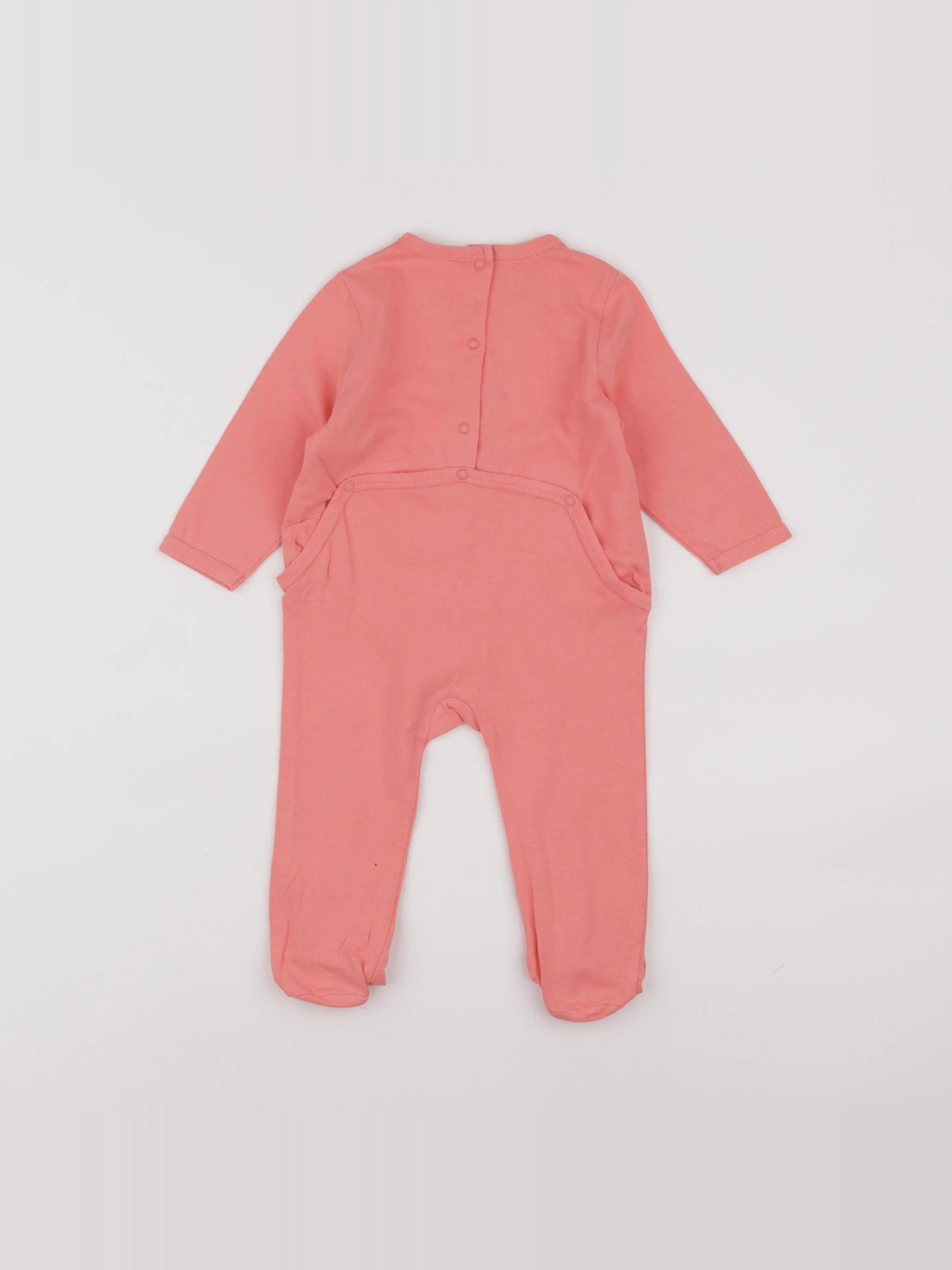 Vertbaudet - pyjama coton rose - 9 mois