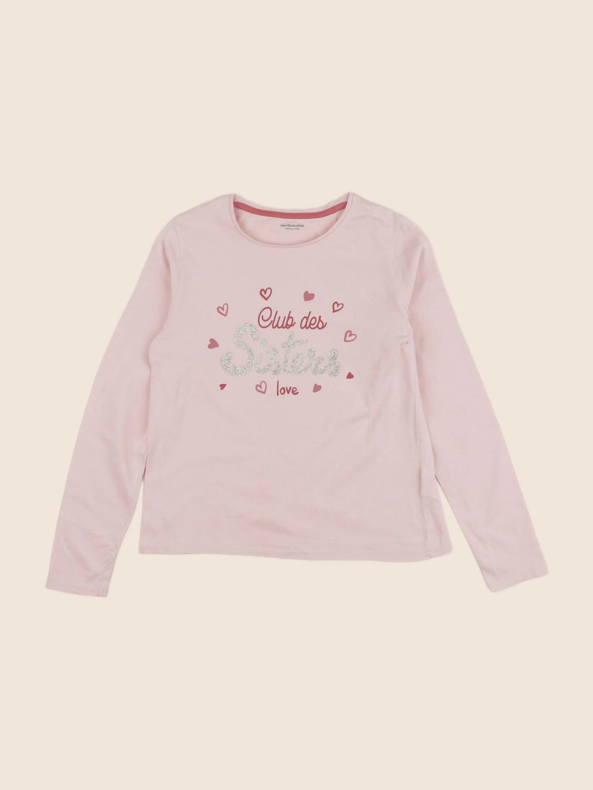 Vertbaudet - tee-shirt rose - 10 ans