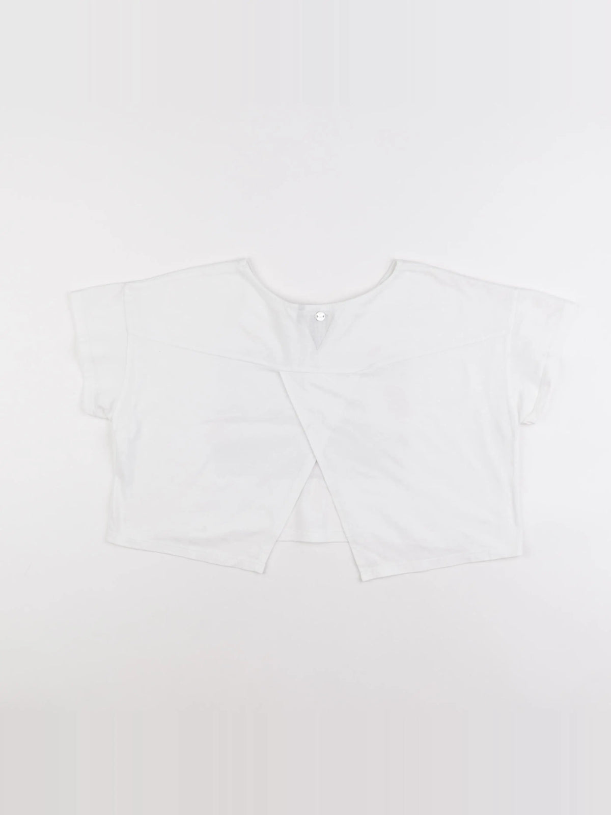 IKKS - tee-shirt court blanc - 12 ans