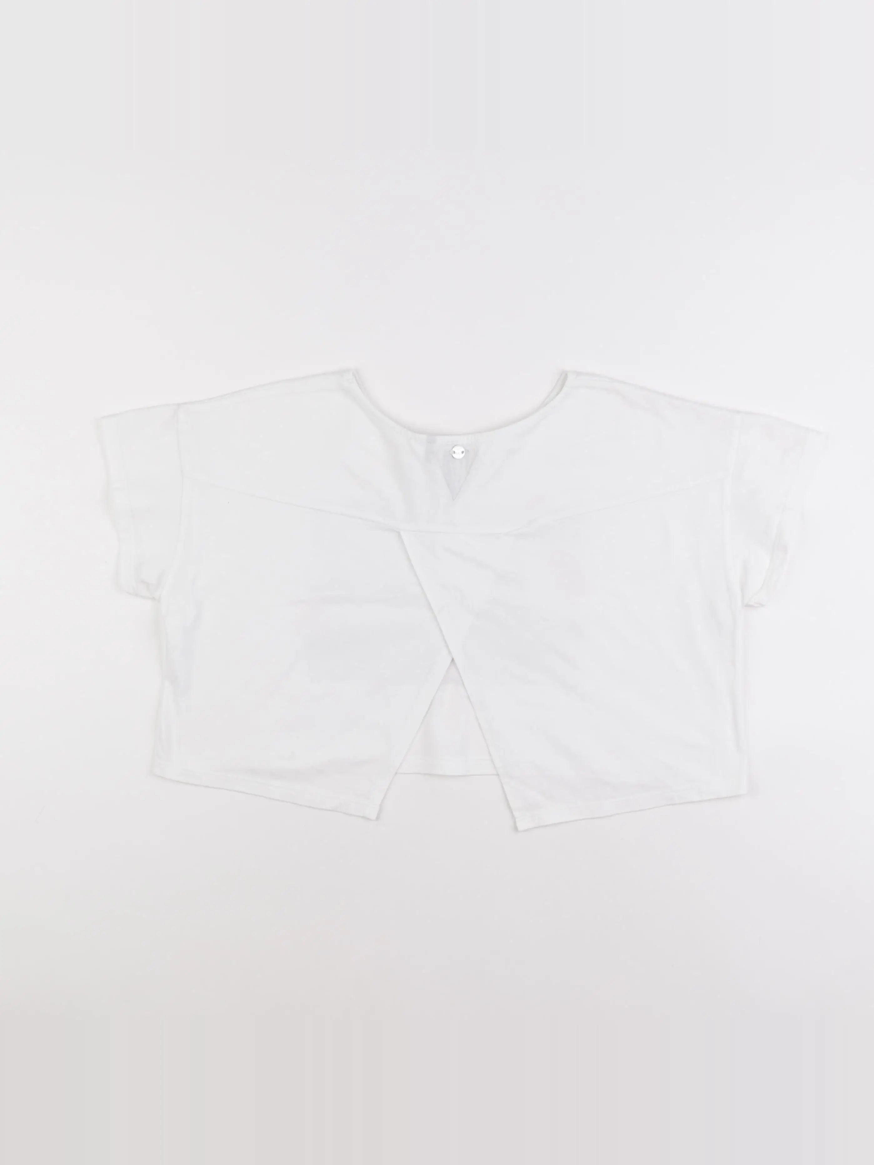 IKKS - tee-shirt court blanc - 12 ans