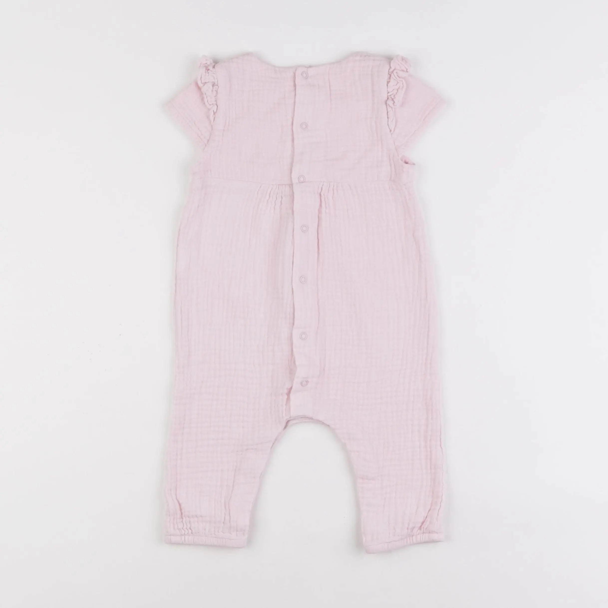 Vertbaudet - combinaison rose - 9 mois