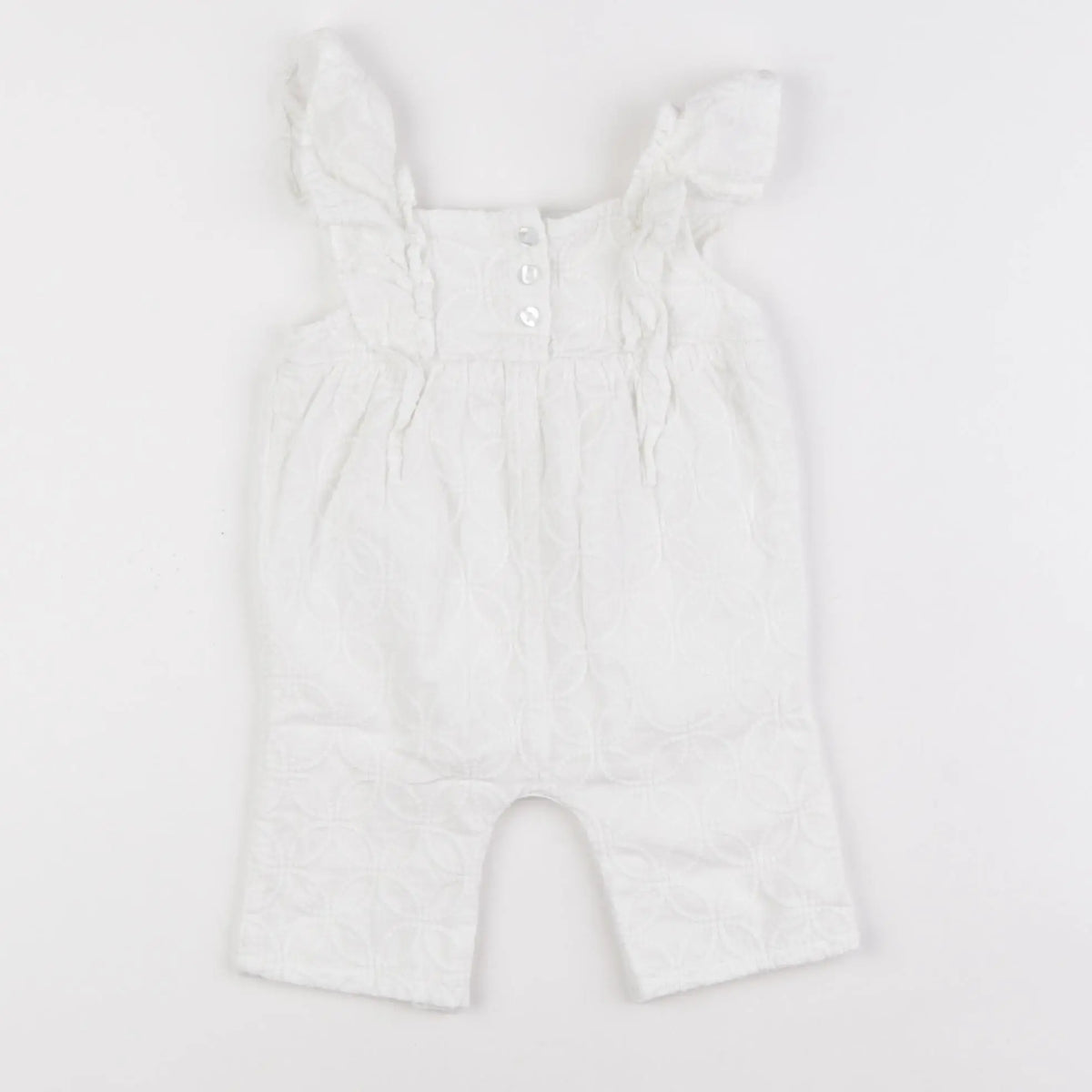 Vertbaudet - combinaison blanc - 3 mois