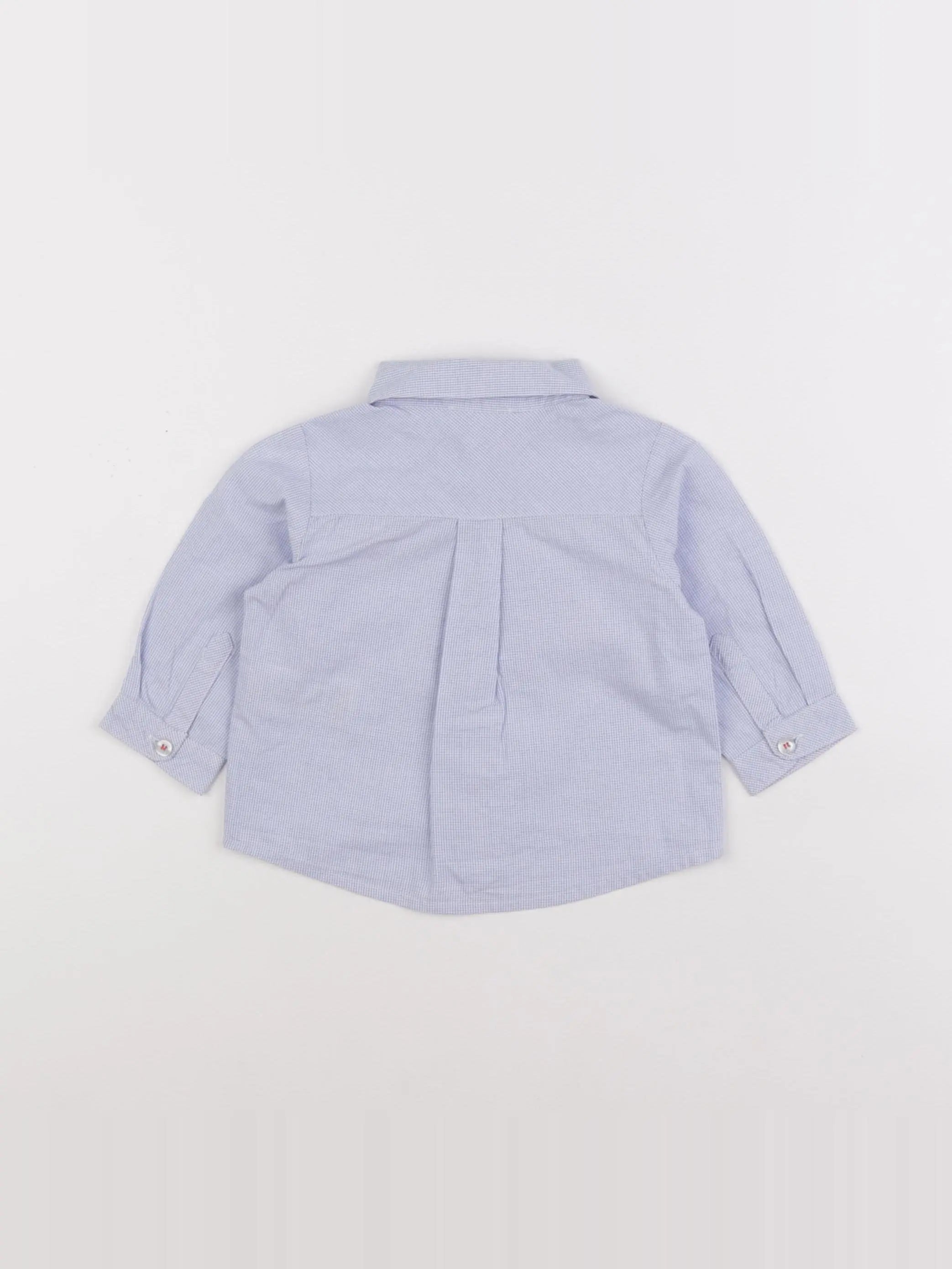 Jacadi - chemise bleu - 6 mois