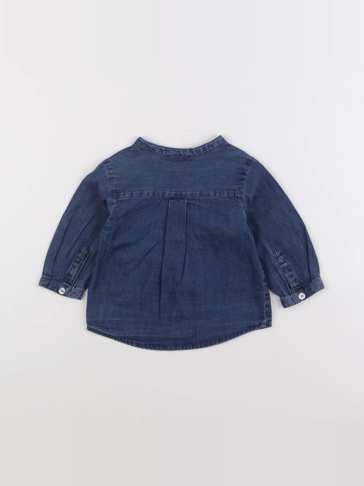 Jacadi - chemise bleu - 6 mois