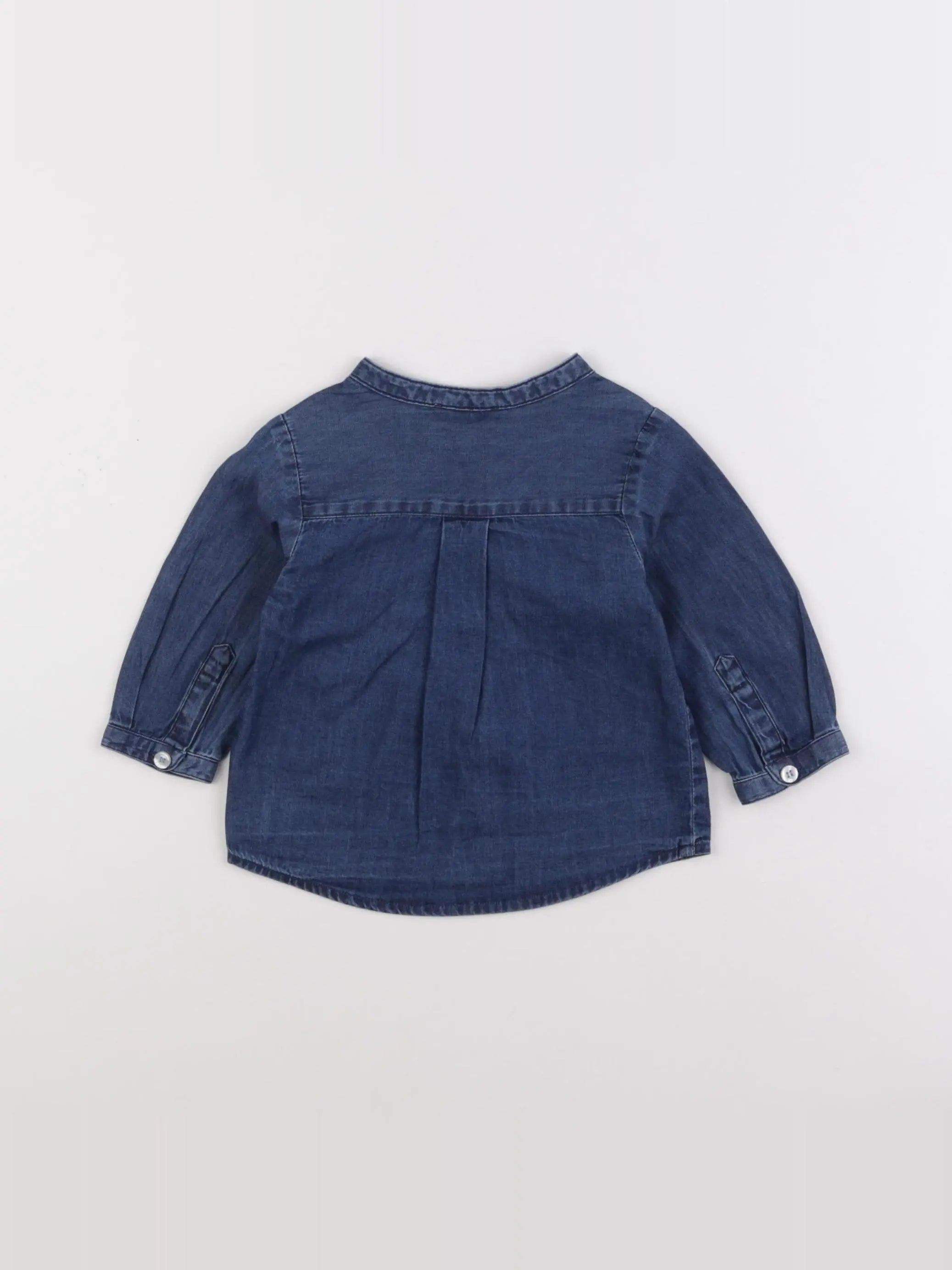 Jacadi - chemise bleu - 6 mois