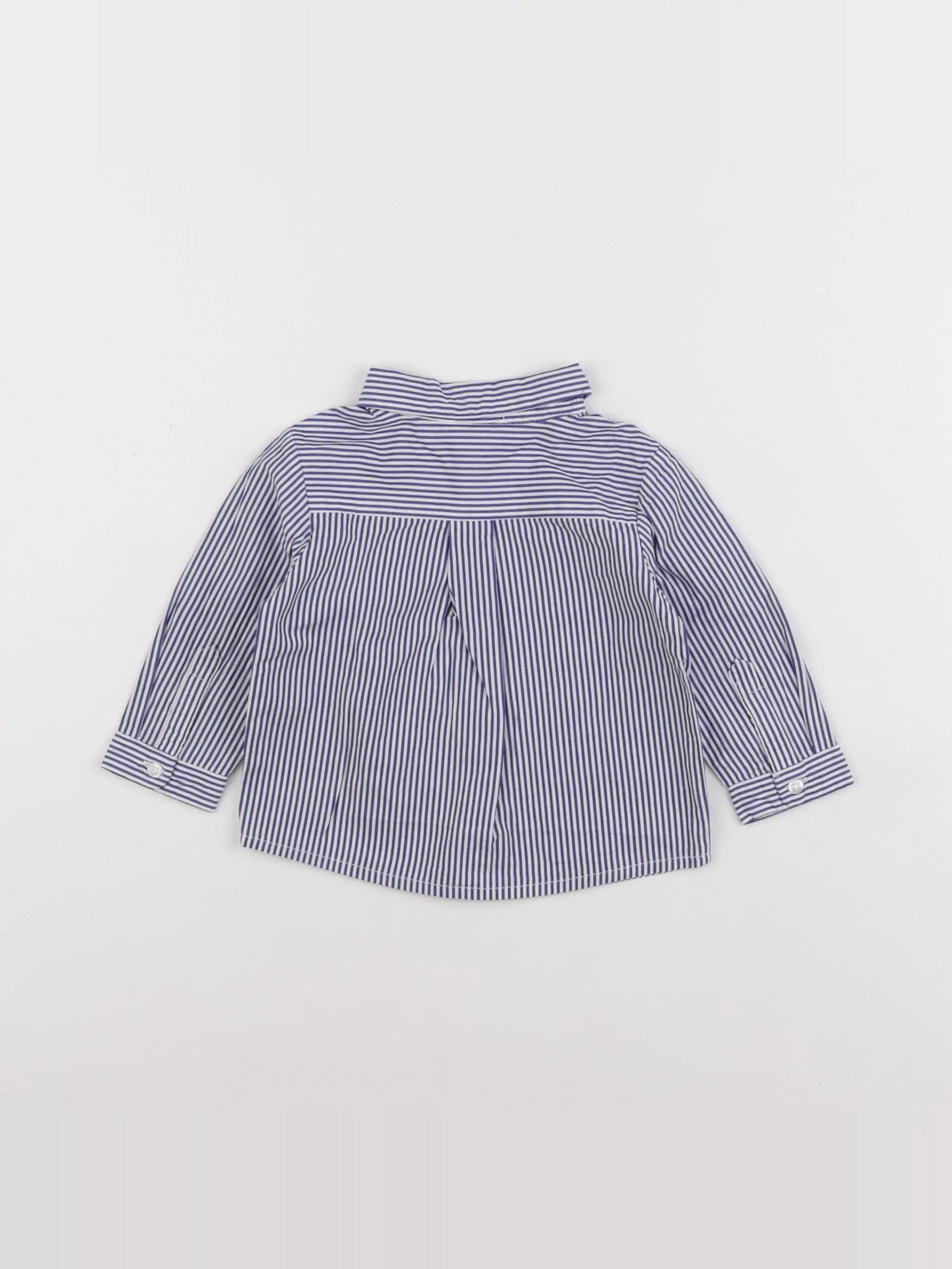 Jacadi - chemise bleu - 6 mois