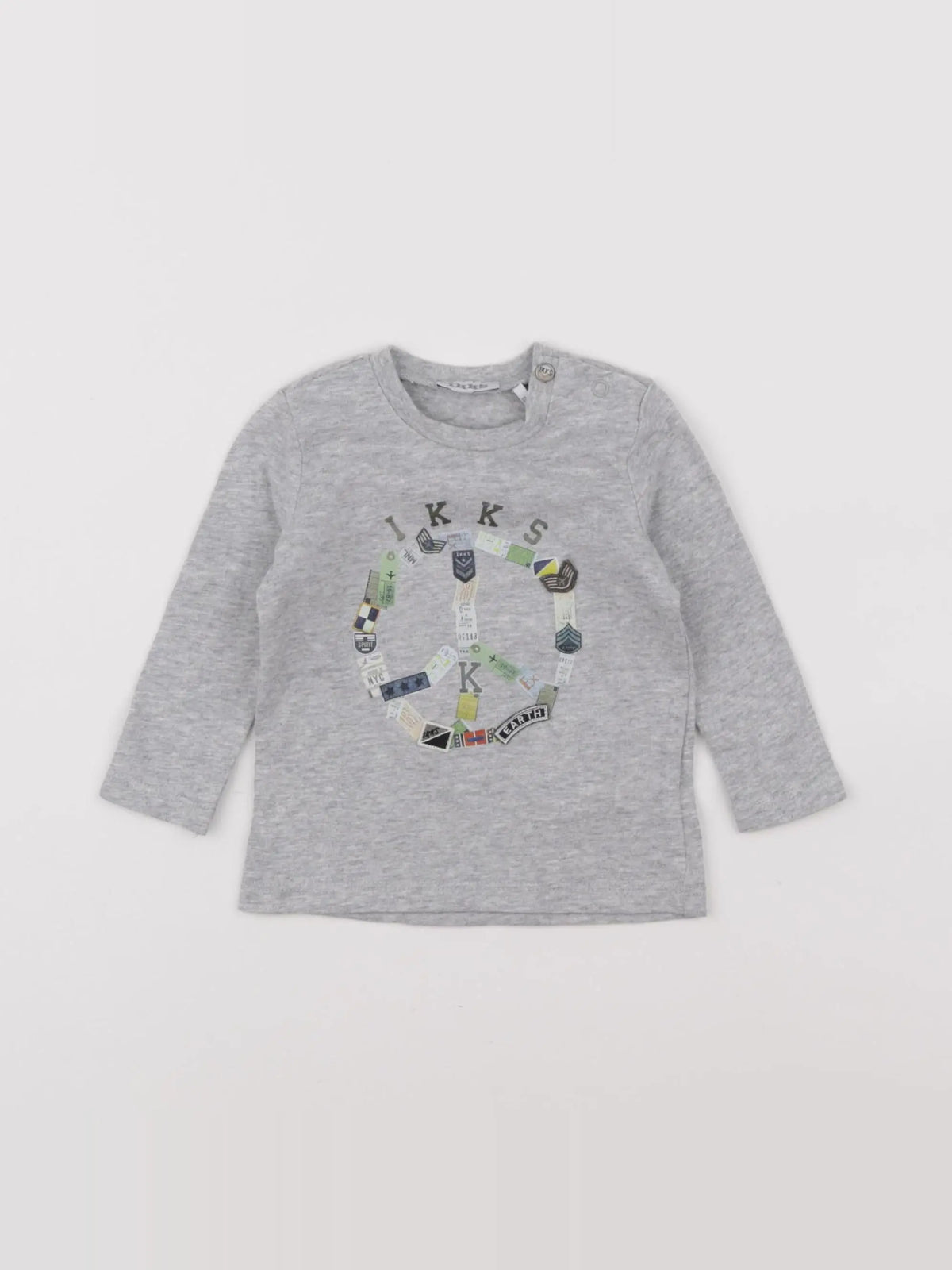 IKKS - tee-shirt gris - 6 mois