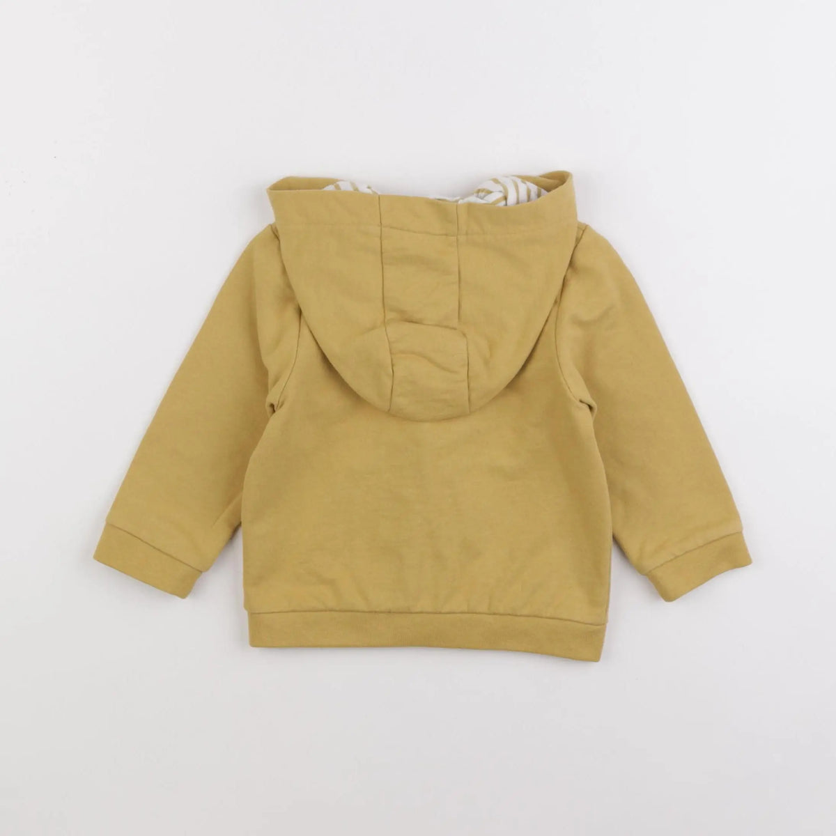 Vertbaudet - sweat jaune - 12 mois