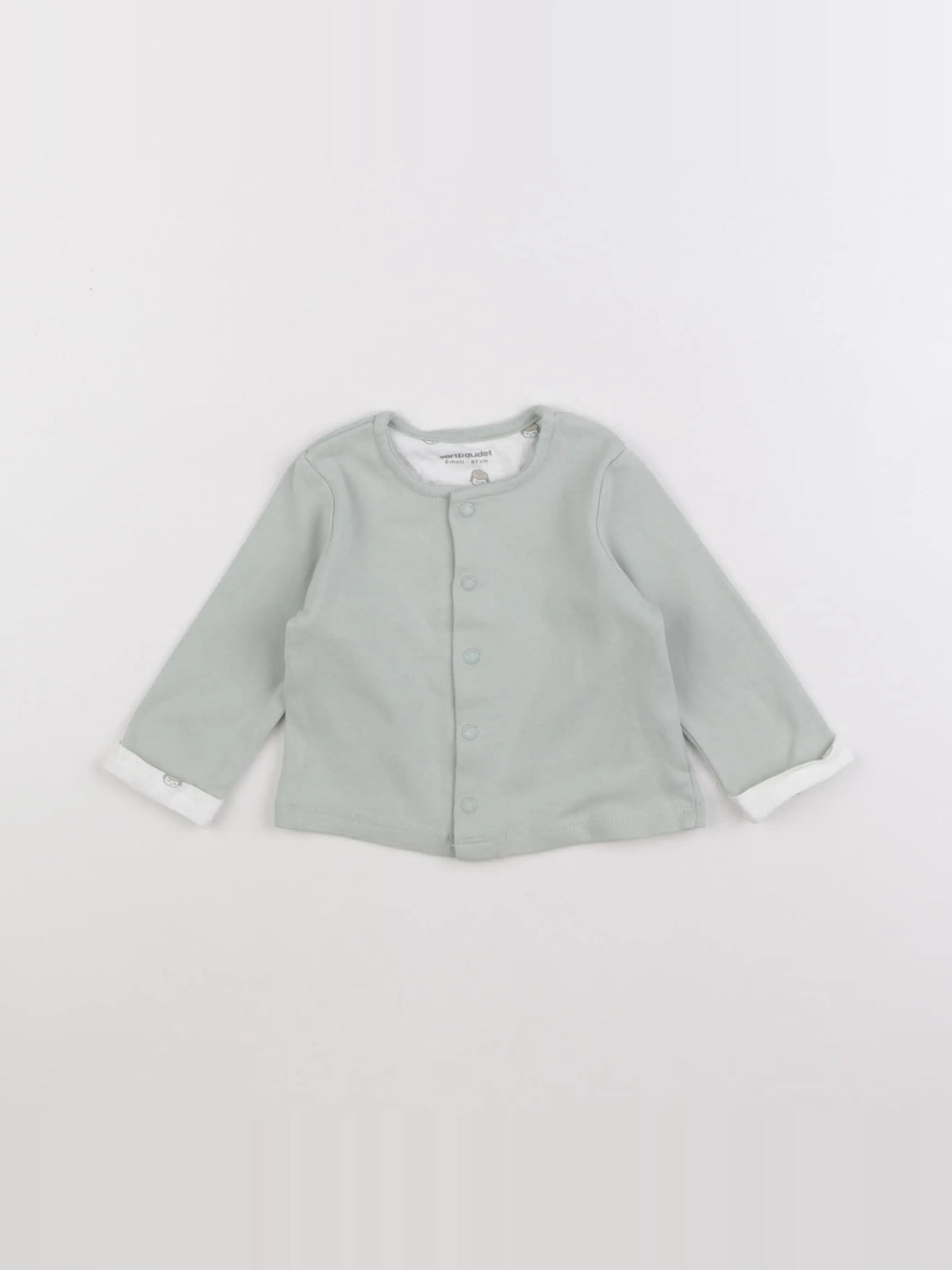Vertbaudet - gilet vert - 6 mois