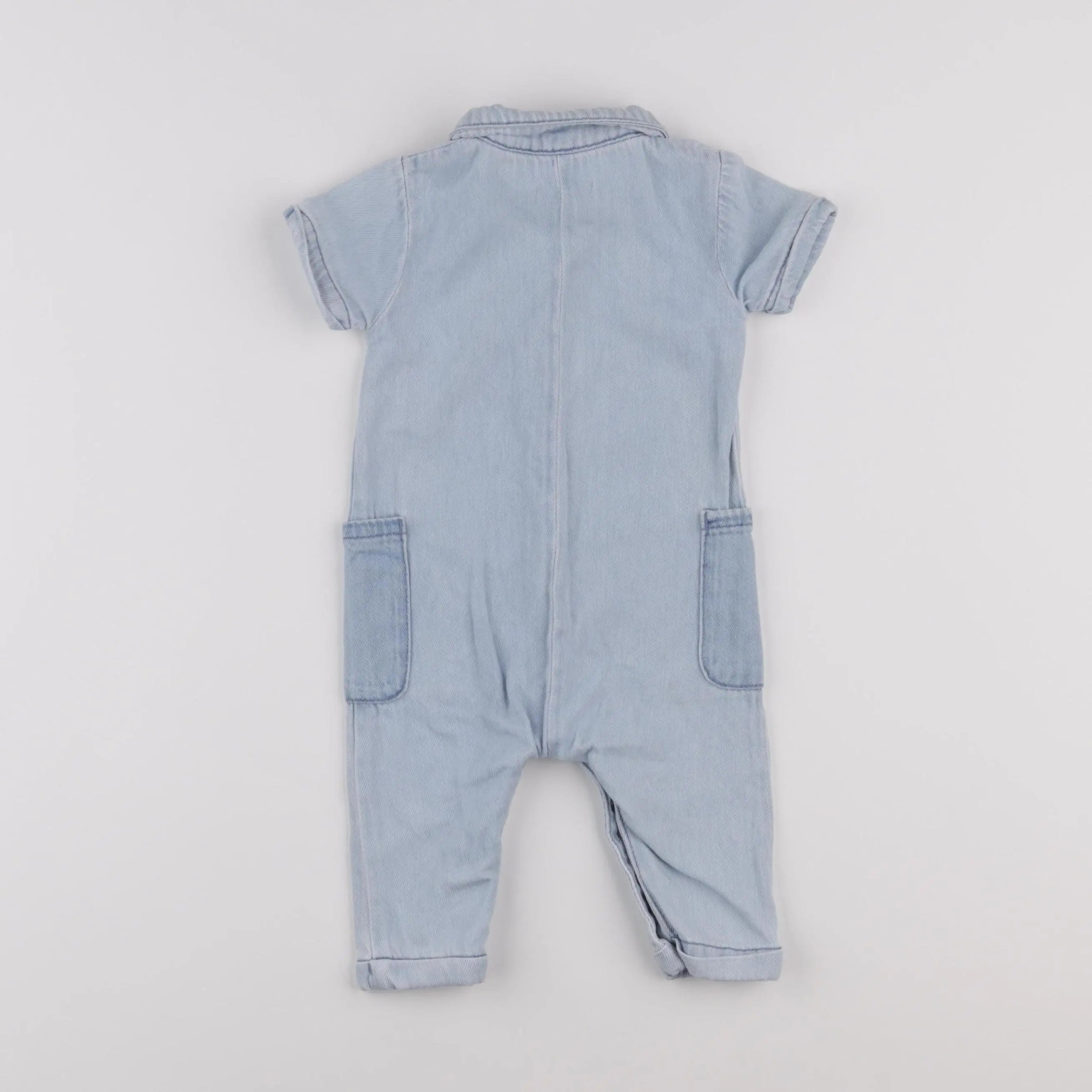 Vertbaudet - combinaison bleu - 6 mois