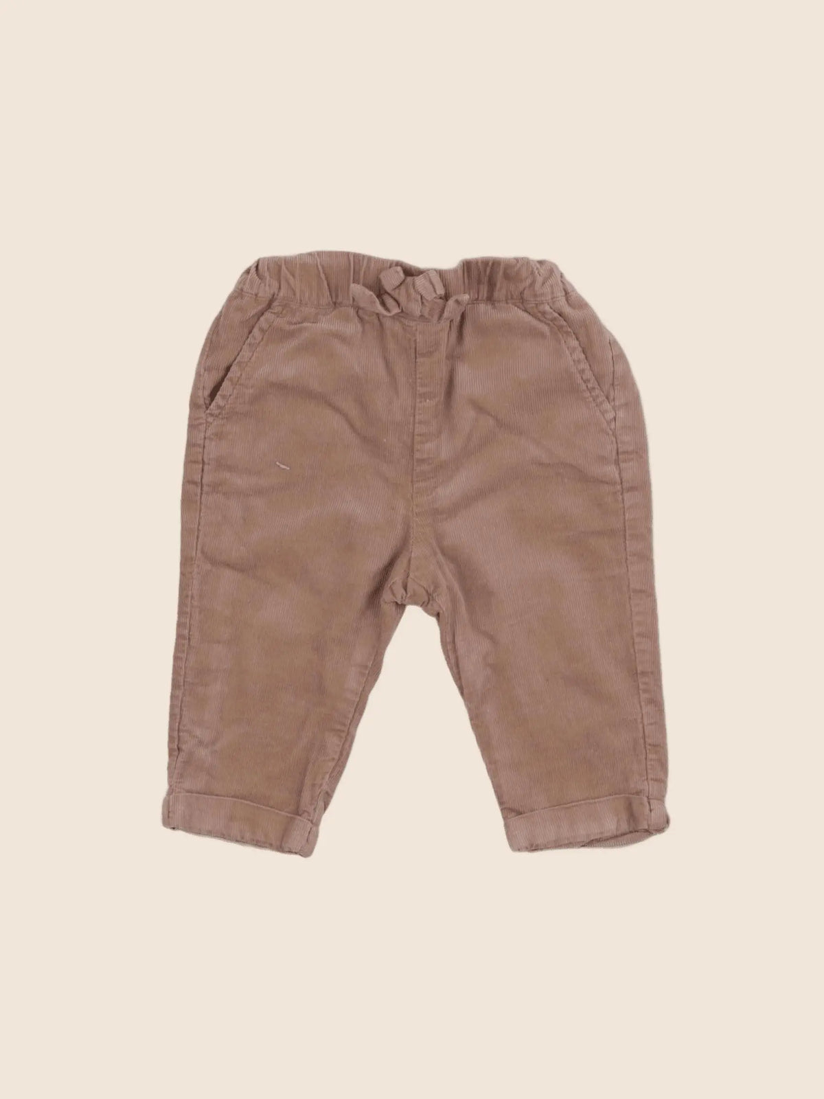 Vertbaudet - pantalon marron - 6 mois