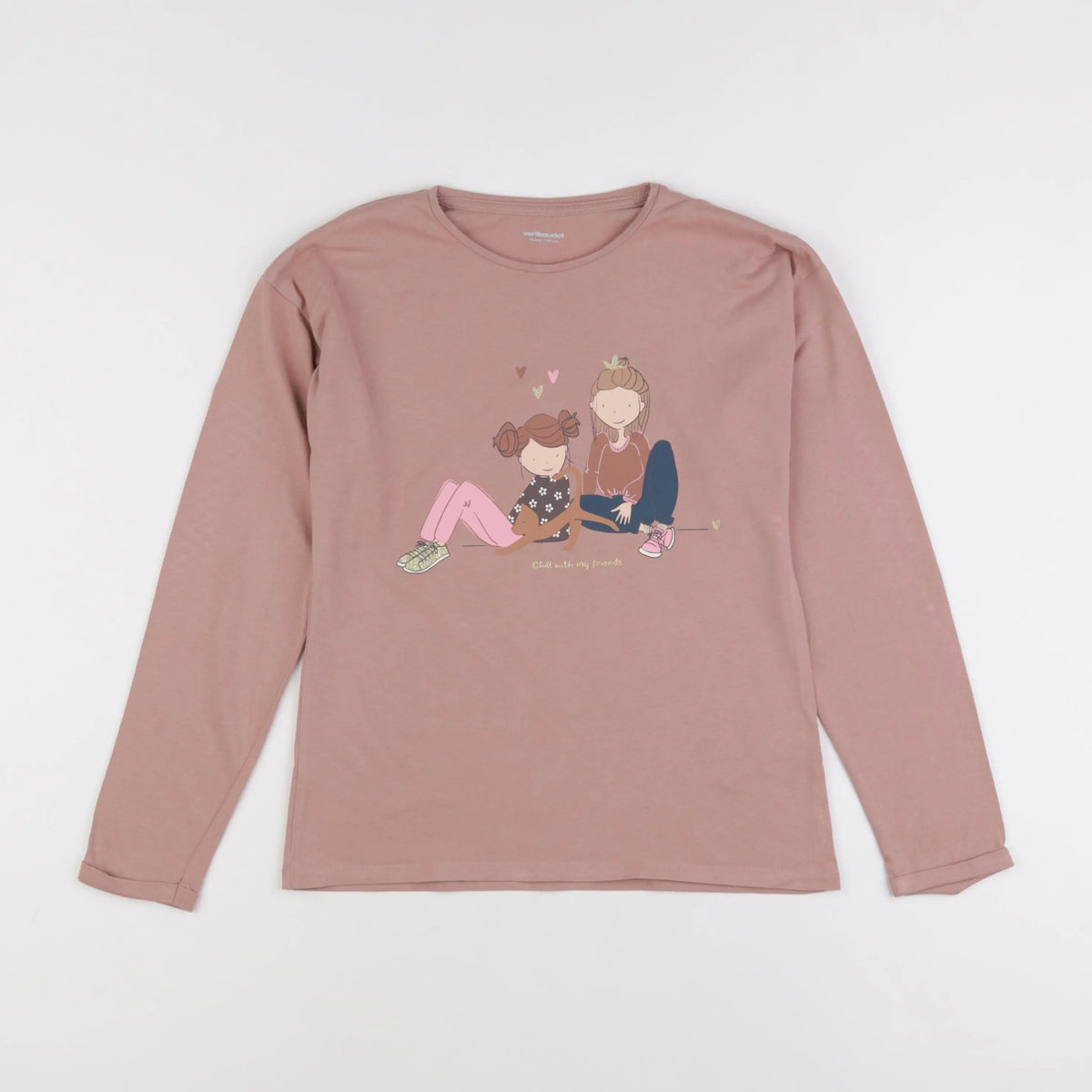 Vertbaudet - tee-shirt rose - 10 ans