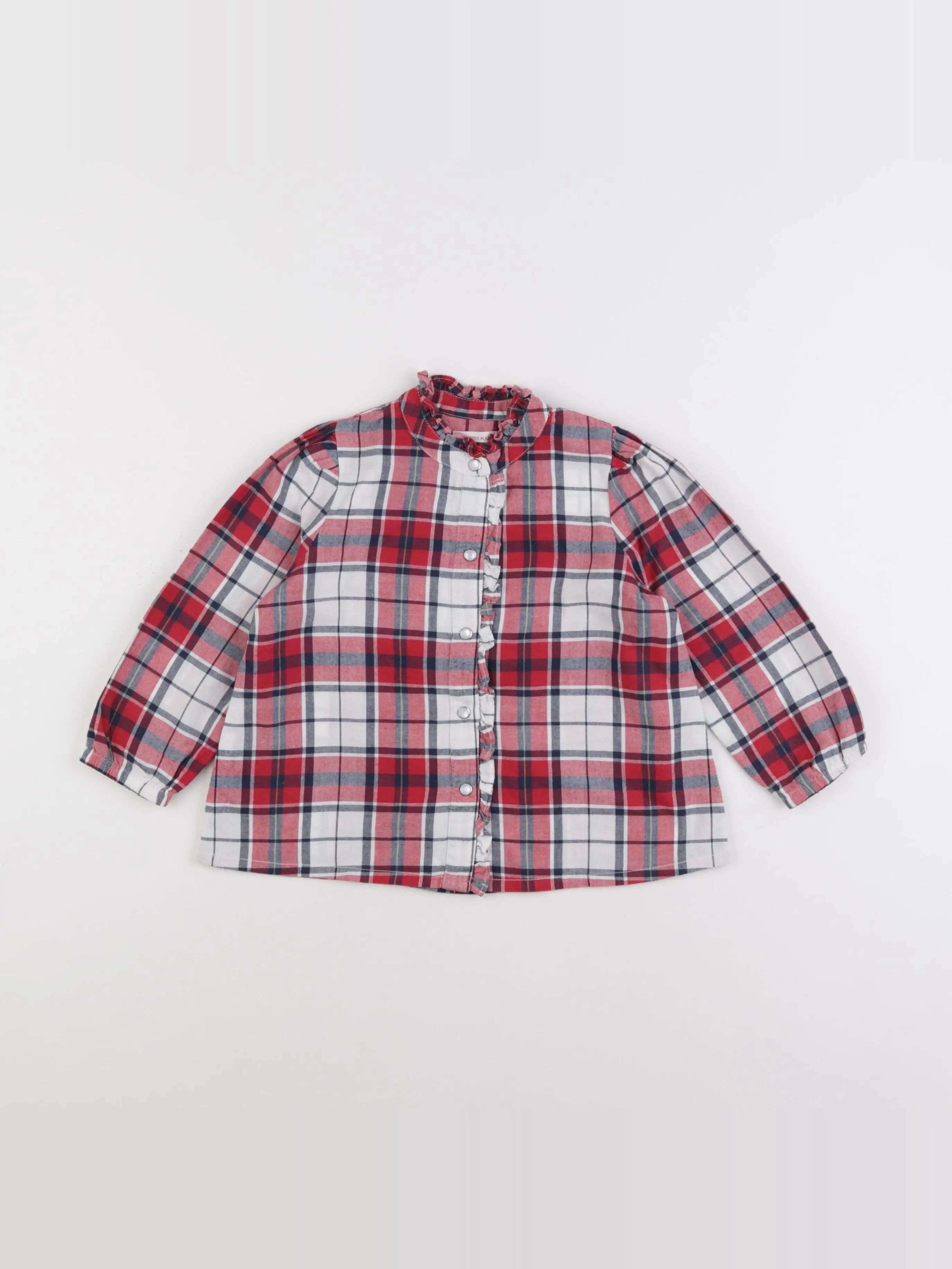 Monoprix - blouse rouge - 3 ans