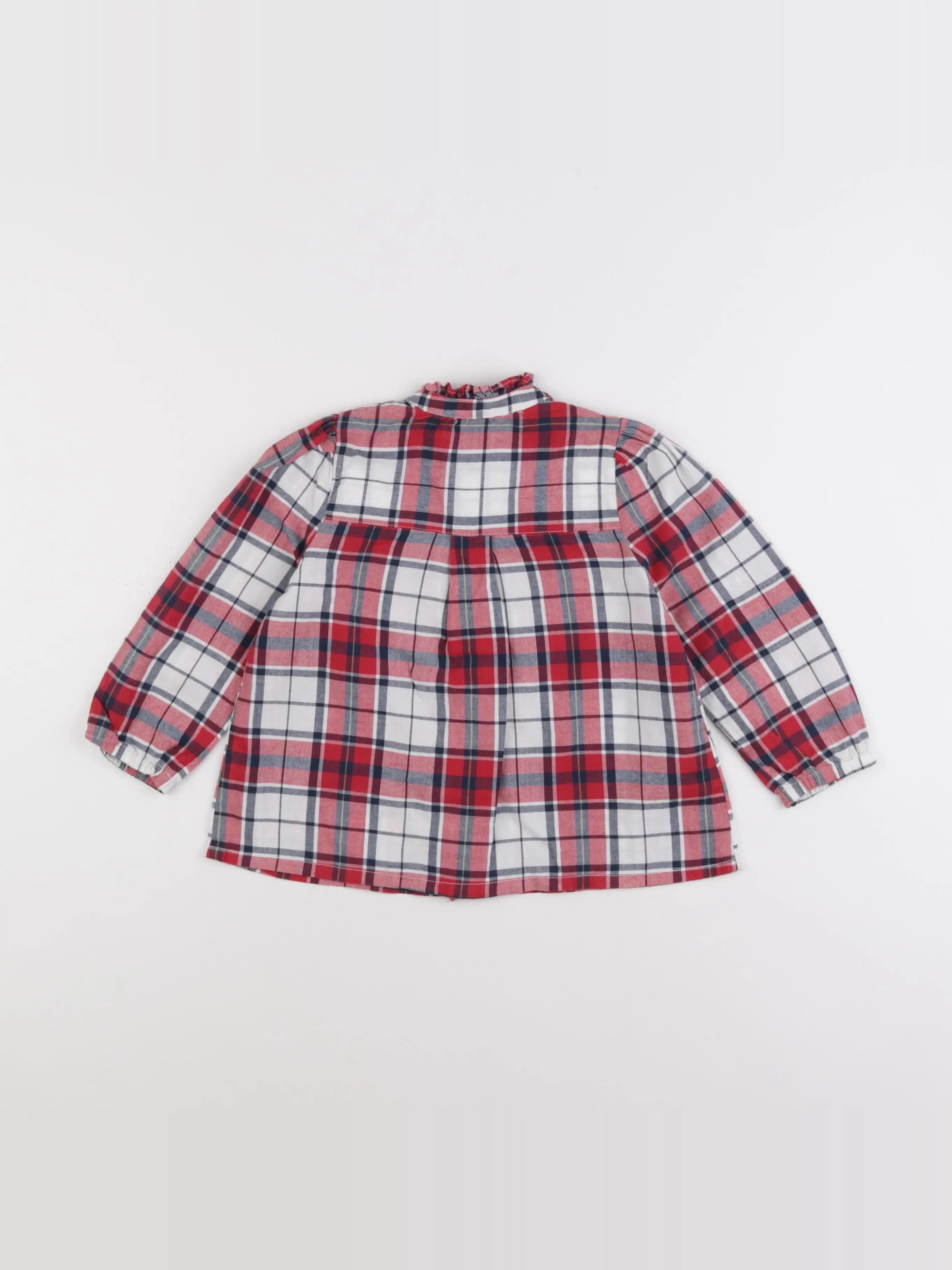 Monoprix - blouse rouge - 3 ans