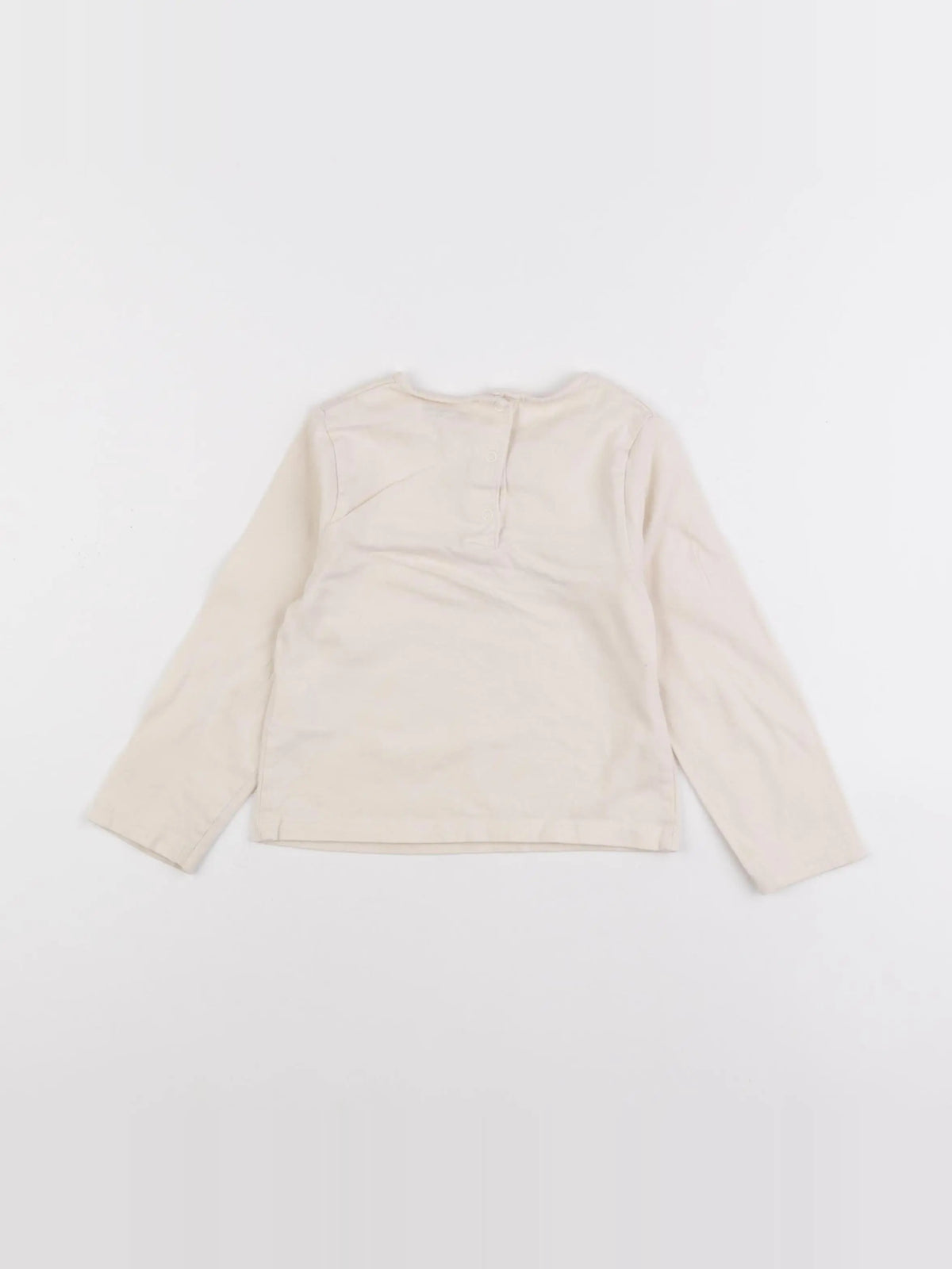 Vertbaudet - tee-shirt blanc - 2 ans