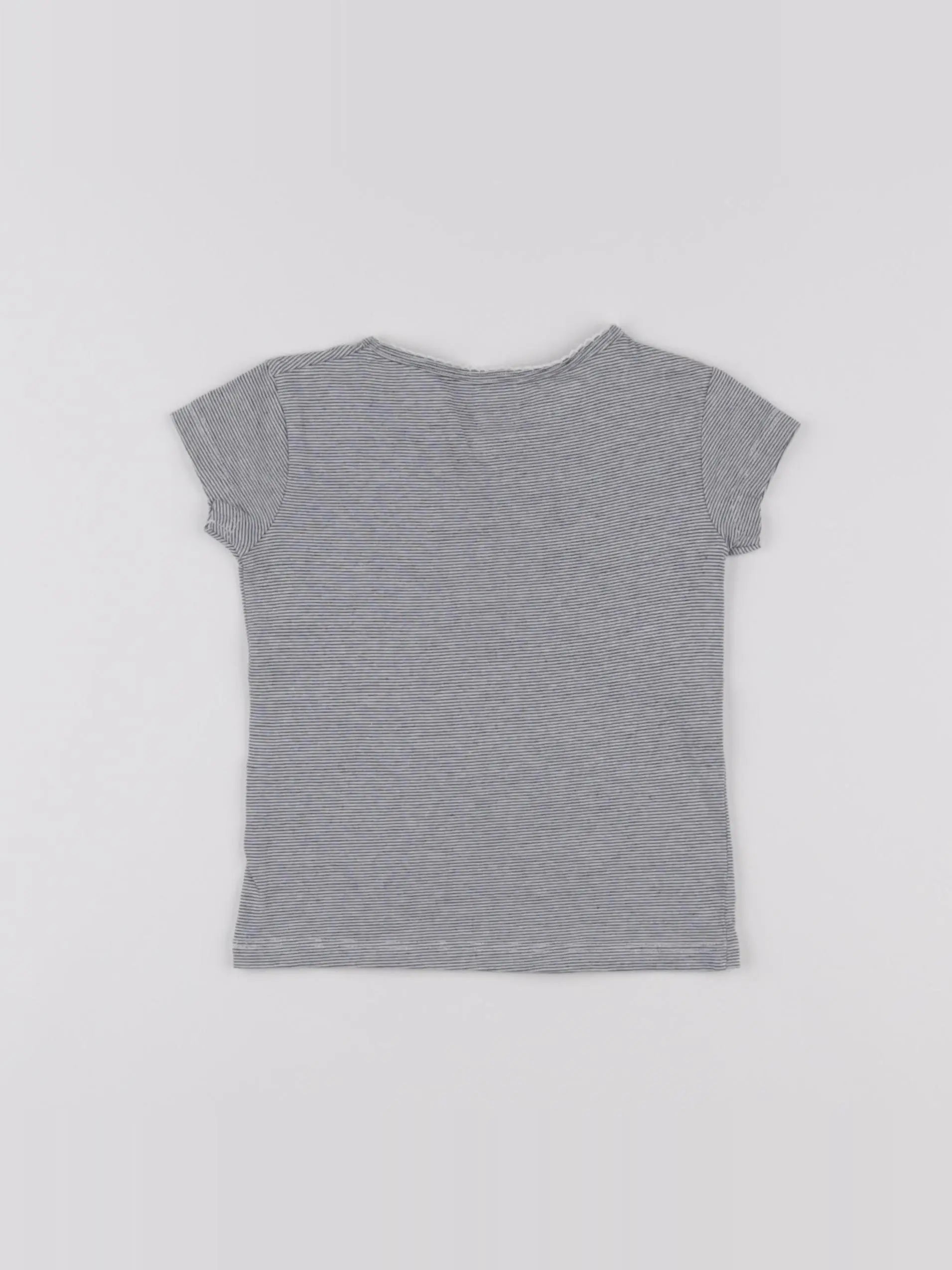 Vertbaudet - maillot de corps blanc, gris - 2 ans