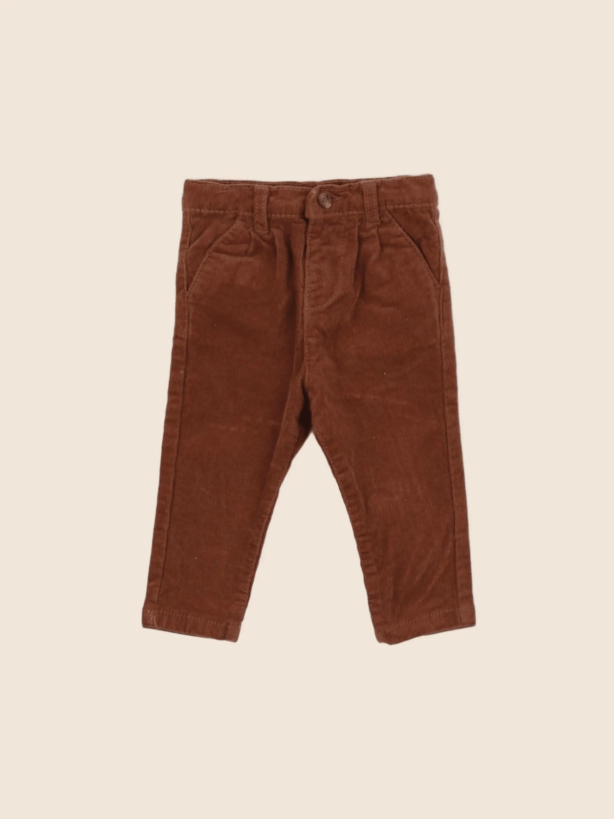 Vertbaudet - pantalon marron - 3 mois