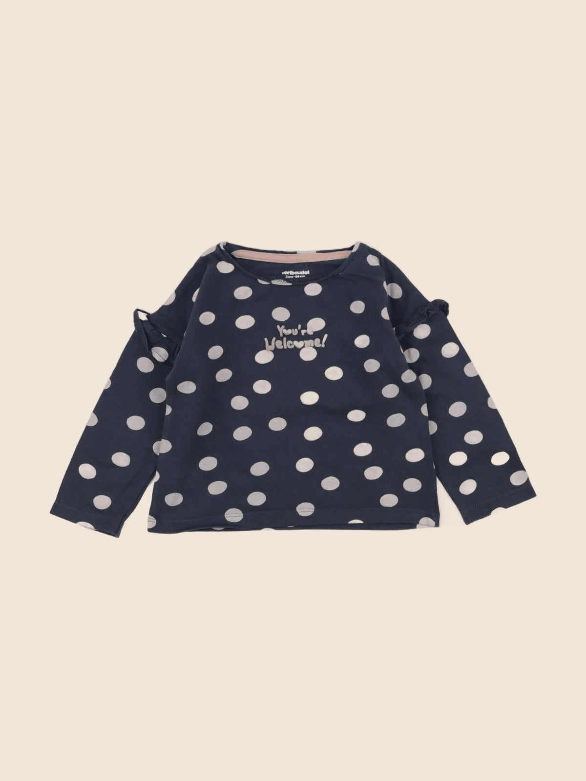 Vertbaudet - tee-shirt bleu - 2 ans