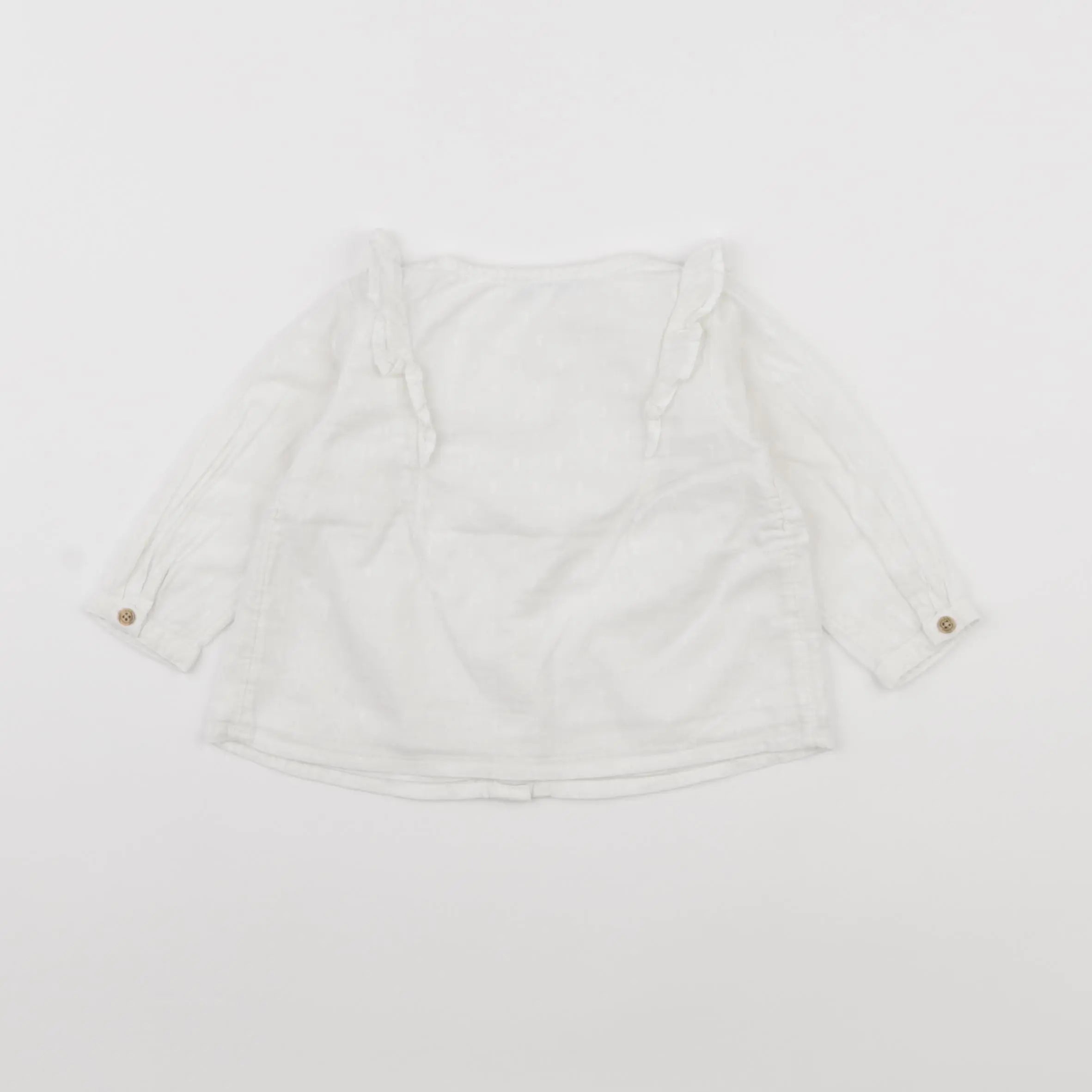 Vertbaudet - blouse blanc - 6 mois