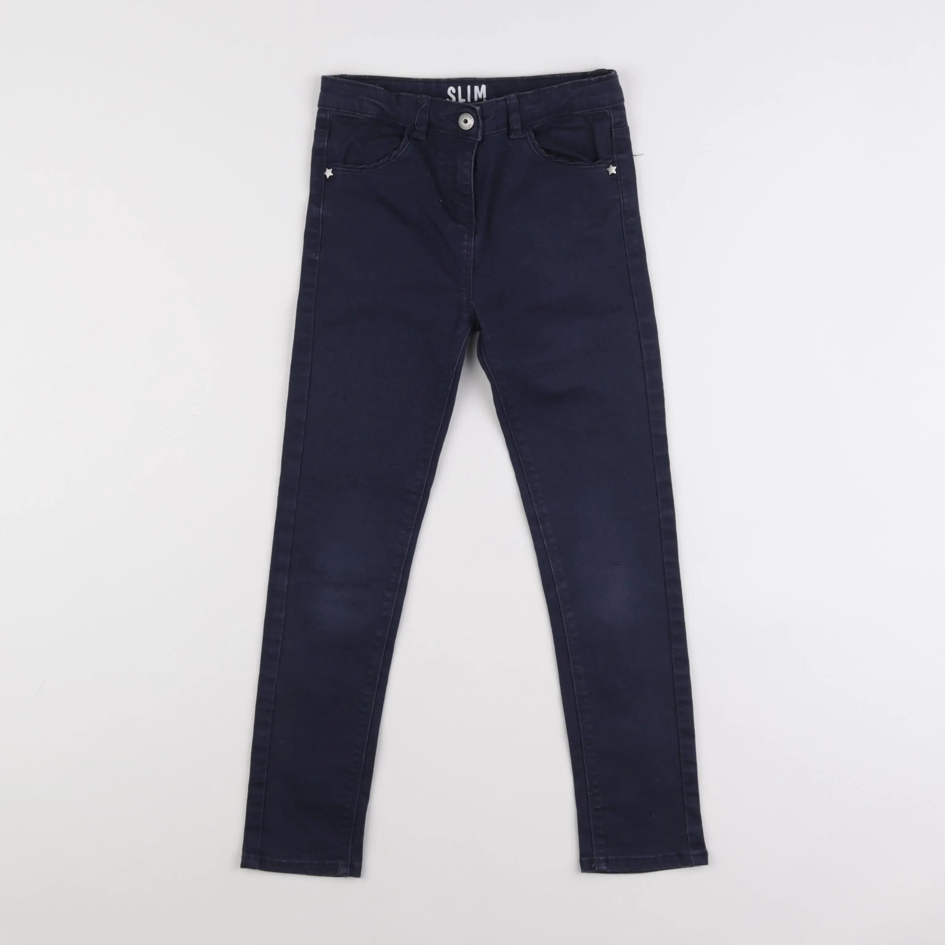 Vertbaudet - pantalon bleu - 8 ans