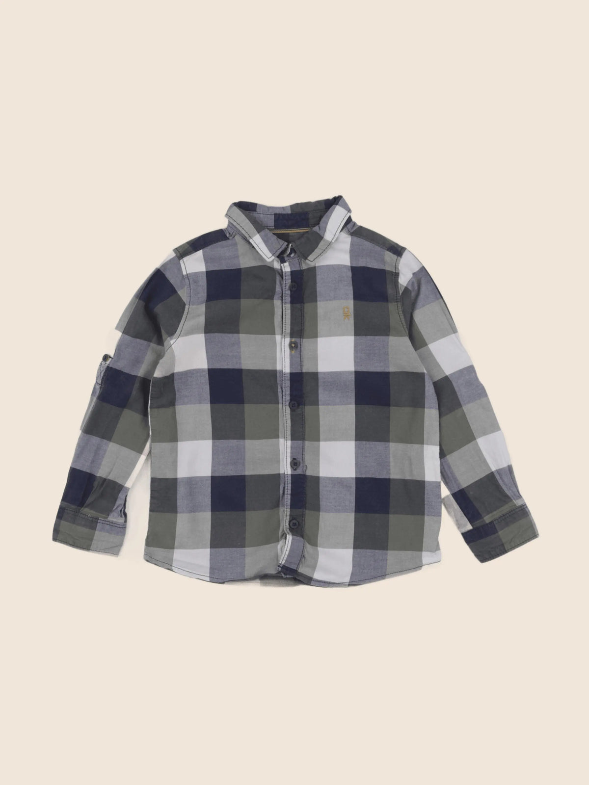 Okaidi - chemise bleu, vert - 3 ans